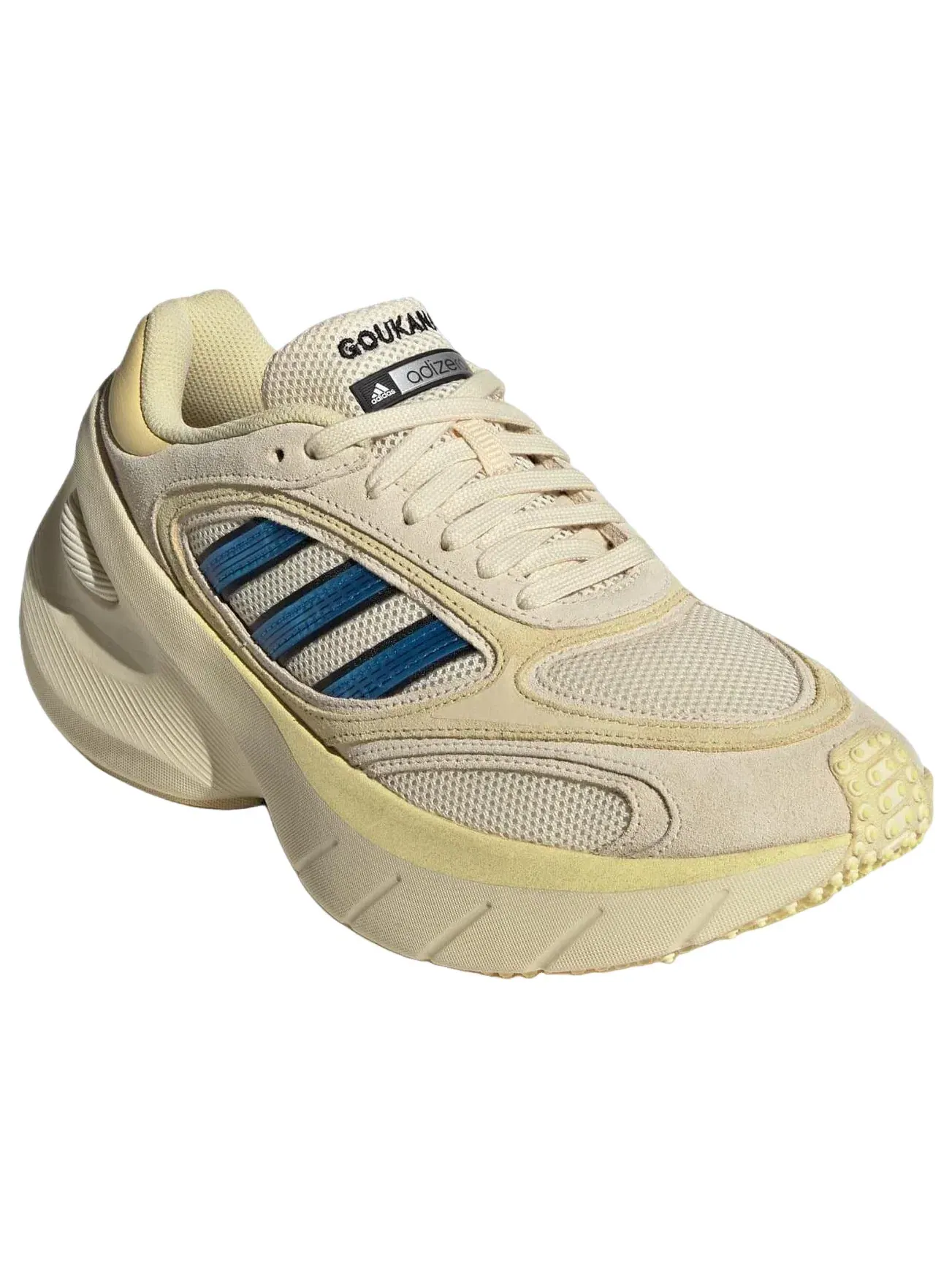 Мужские кроссовки с шнуровкой Adidas Adizero Goukana — изображение 3 из 6, желтый