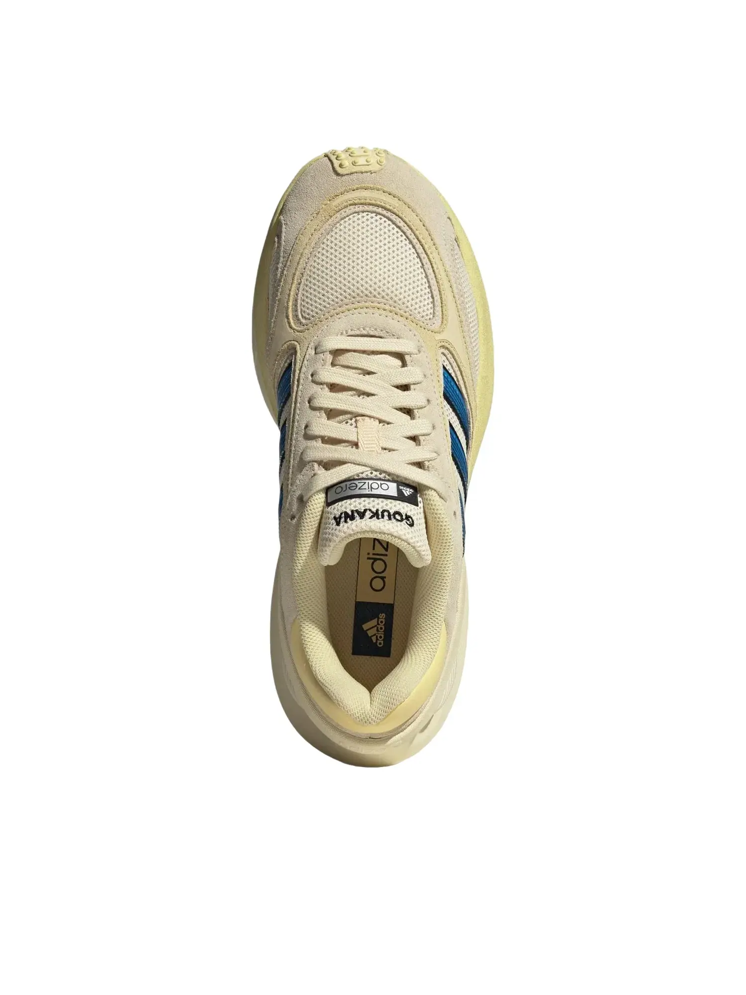Мужские кроссовки с шнуровкой Adidas Adizero Goukana — изображение 5 из 6, желтый