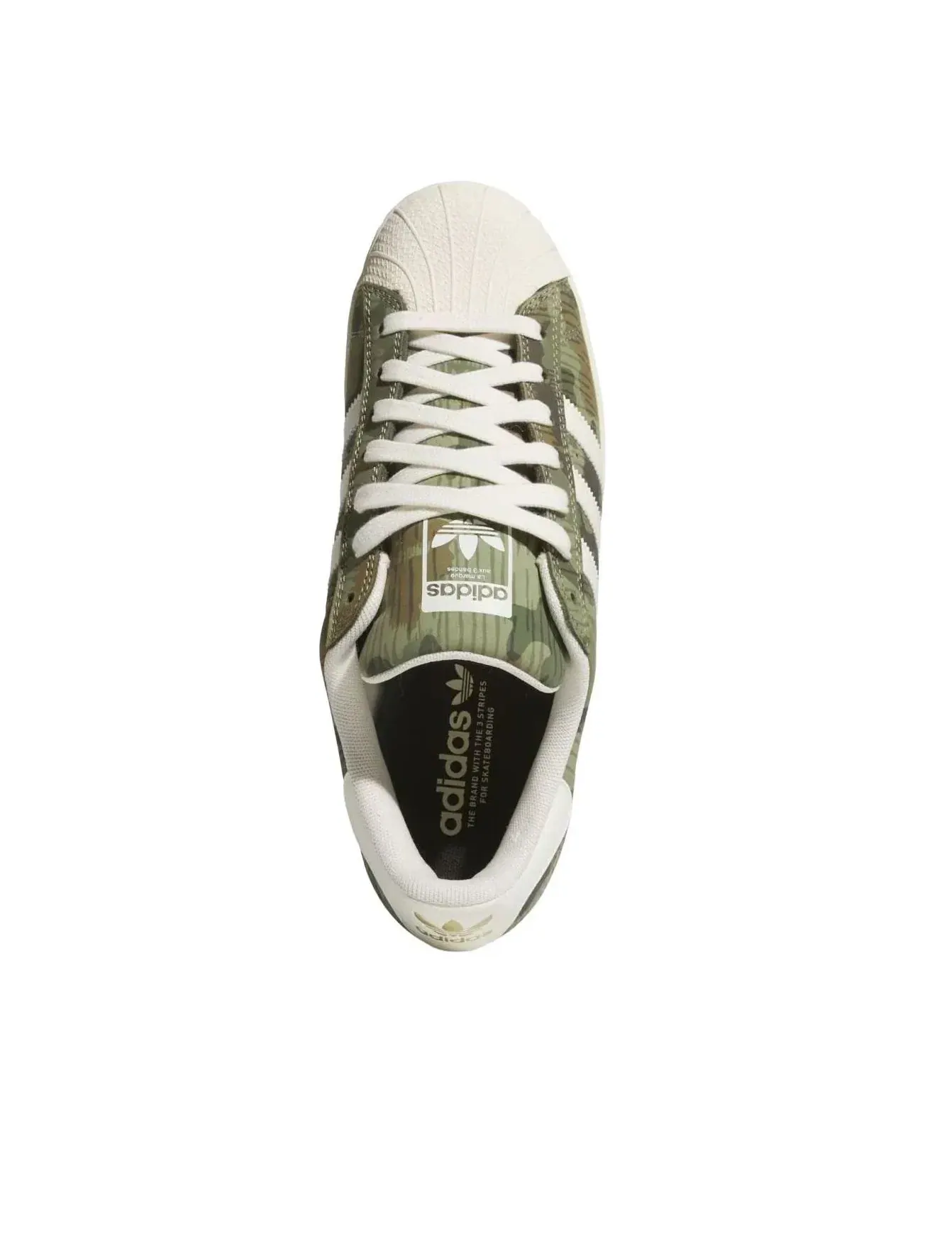 Кроссовки Adidas Superstar ADV 'Camo Cream White' KI5142 — изображение 2 из 5, зеленый