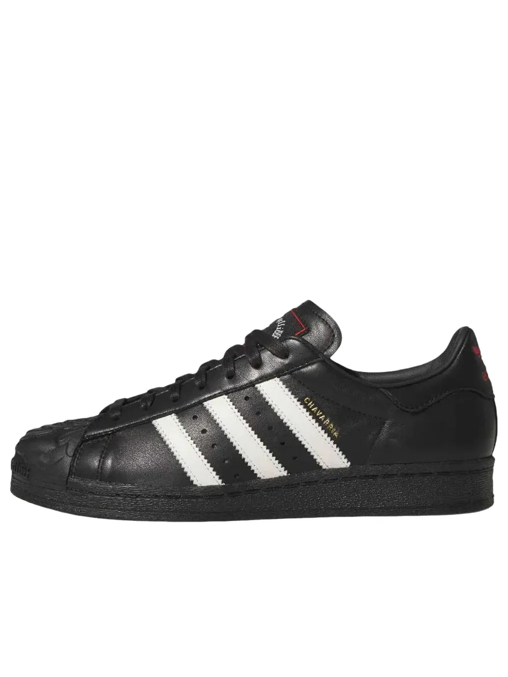 Кроссовки Adidas x Willy Chavarria Rose Superstar 'Black White Red' KI5156 — изображение 1 из 4, черный