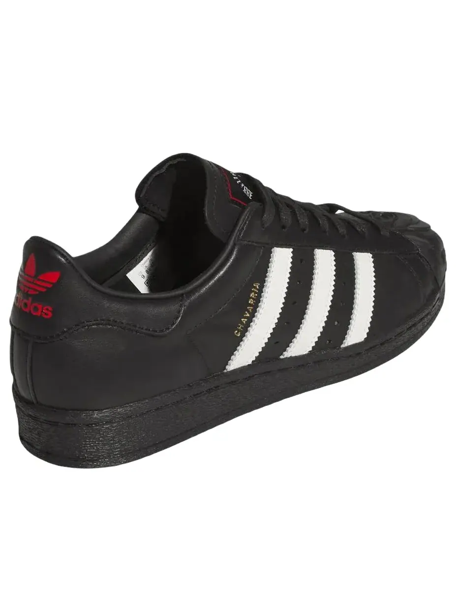 Кроссовки Adidas x Willy Chavarria Rose Superstar 'Black White Red' KI5156 — изображение 2 из 4, черный