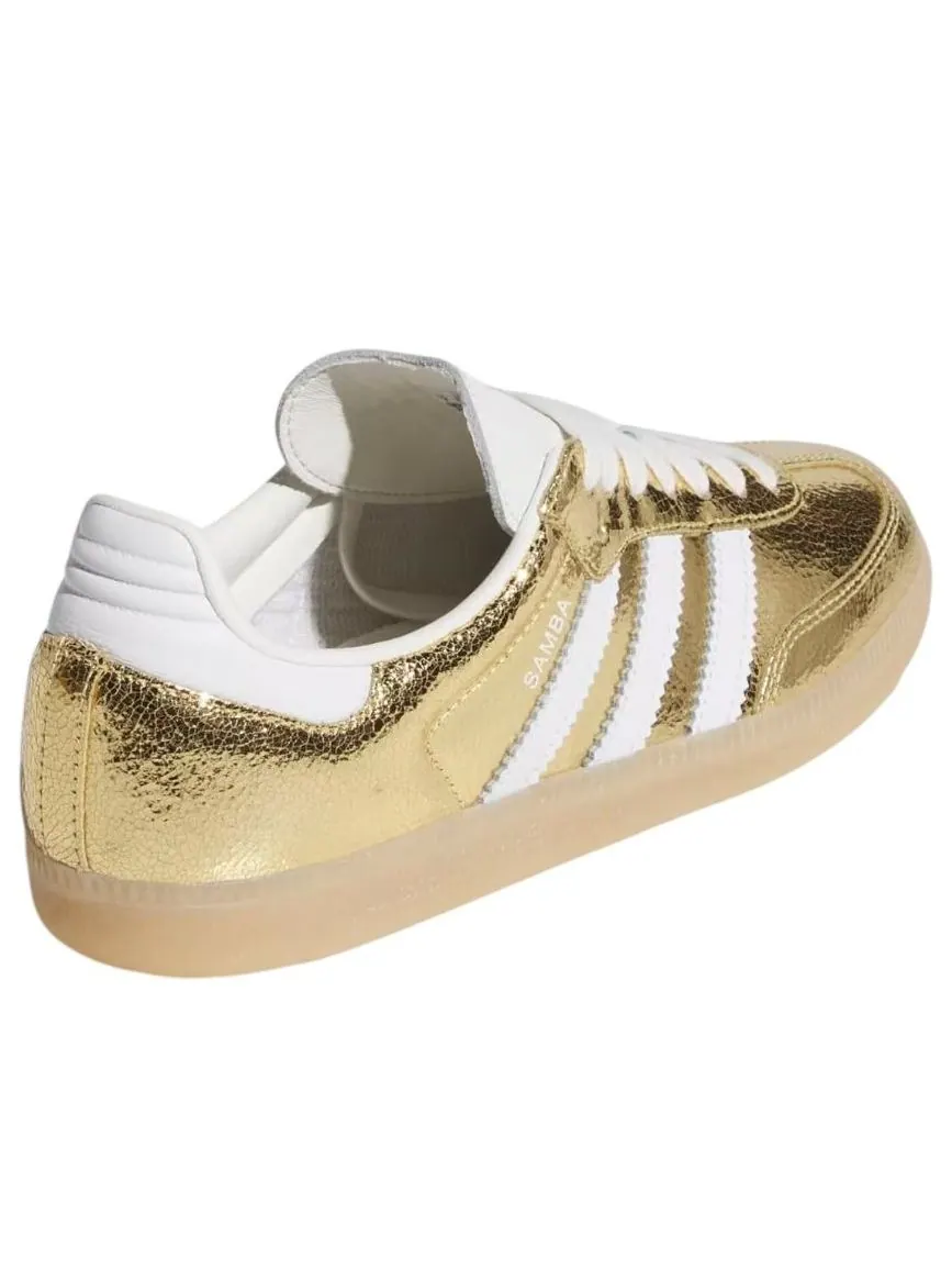 Кроссовки (WMNS) adidas Samba OG 'Gold Metallic Cracked Leather' — изображение 5 из 5, золото