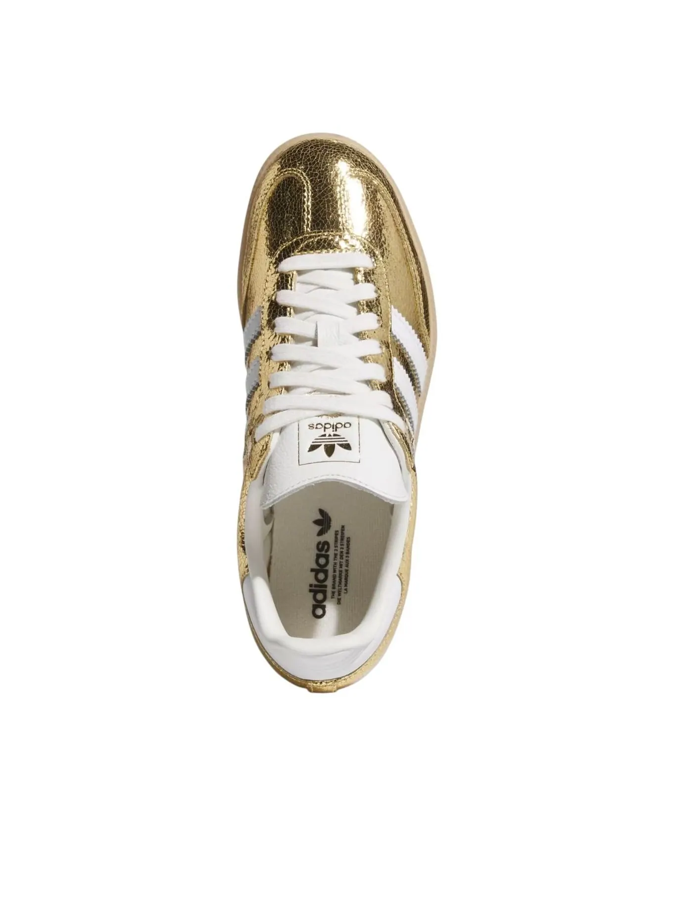 (WMNS) Adidas Samba OG 'Gold Metallic Cracked Leather' — изображение 2 из 5