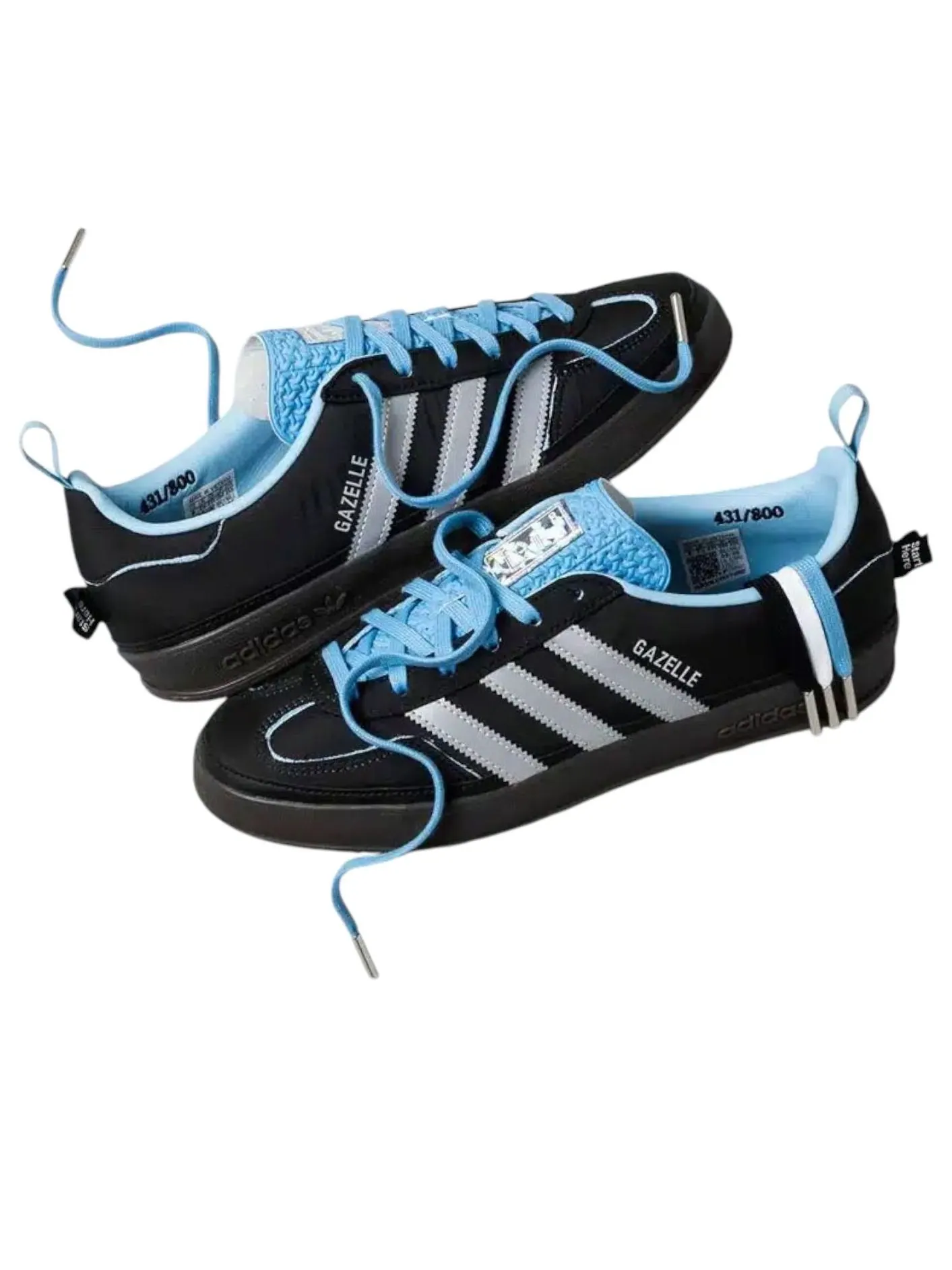 Кроссовки adidas x City Jeans Gazelle Indoor 'Diamond In The Rough' — изображение 3 из 5, черный