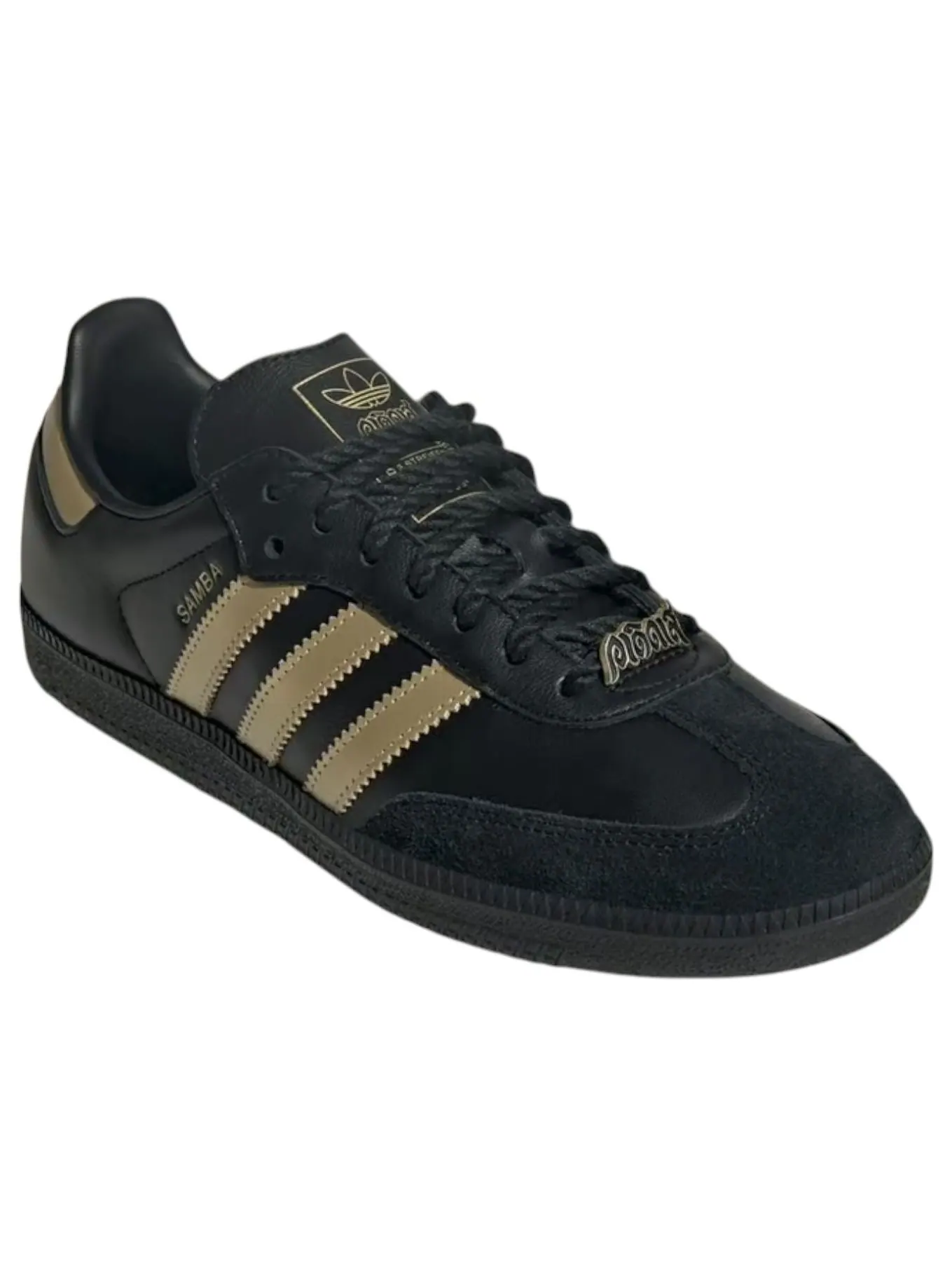 Кроссовки adidas x Dry Clean Only Samba OG 'Black Gold' — изображение 6 из 6, черный