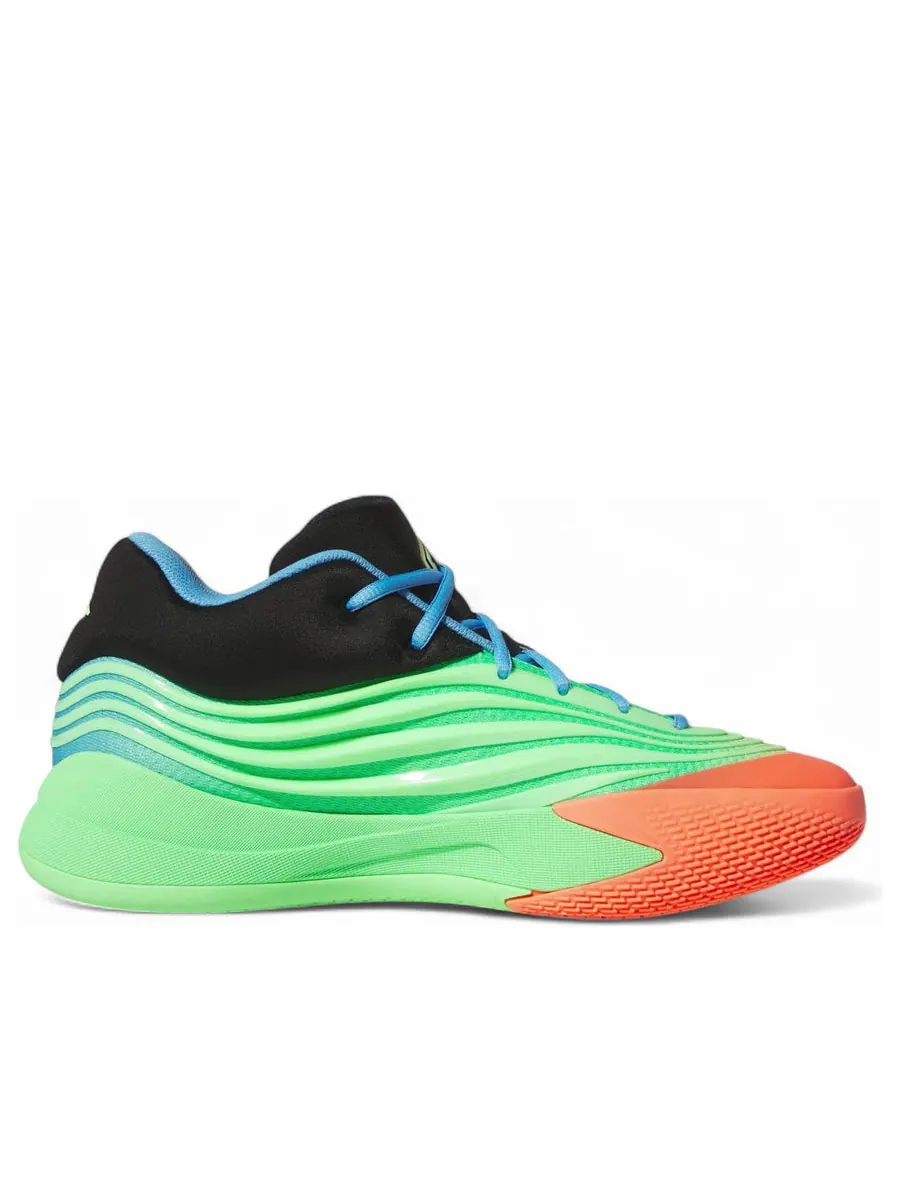 Кроссовки adidas Dame 10 'Lime Burst' — изображение 2 из 6, зеленый