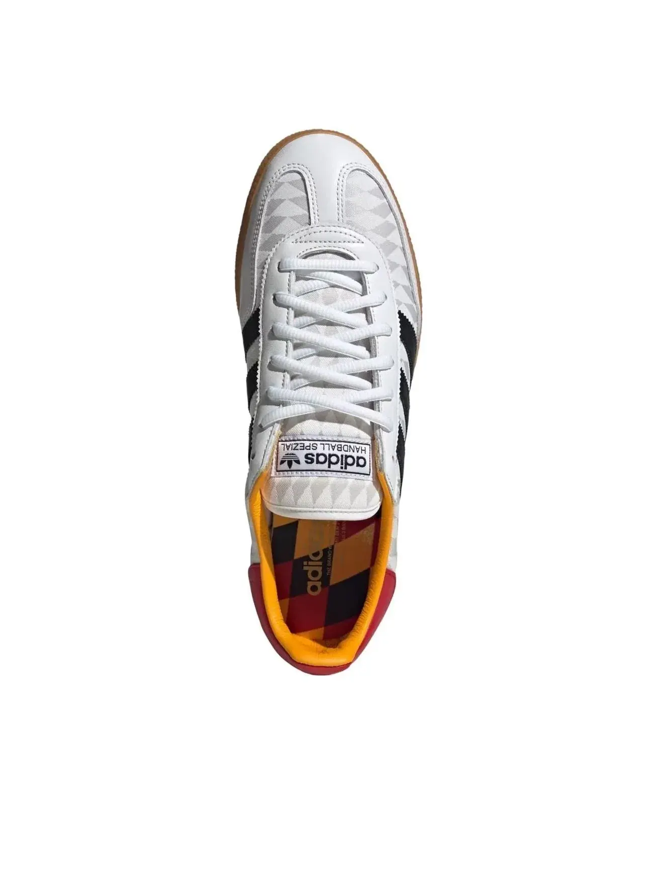 Мужские кроссовки с замшевым верхом Handball Spezial Adidas — изображение 2 из 5, белый