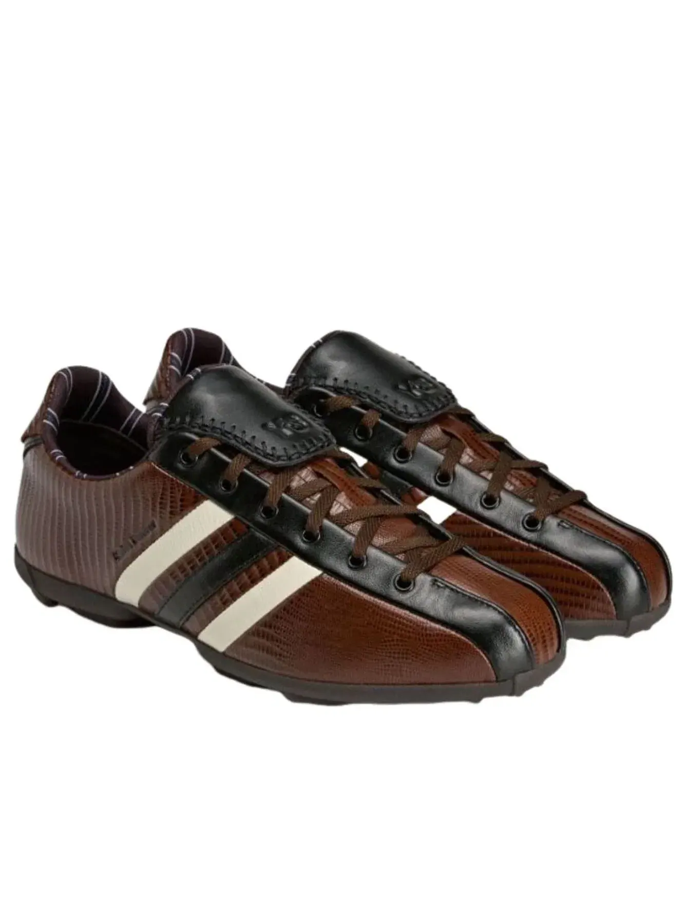 Мужские кроссовки с кожаным верхом The Field Lizzard Adidas — изображение 2 из 5, коричневый