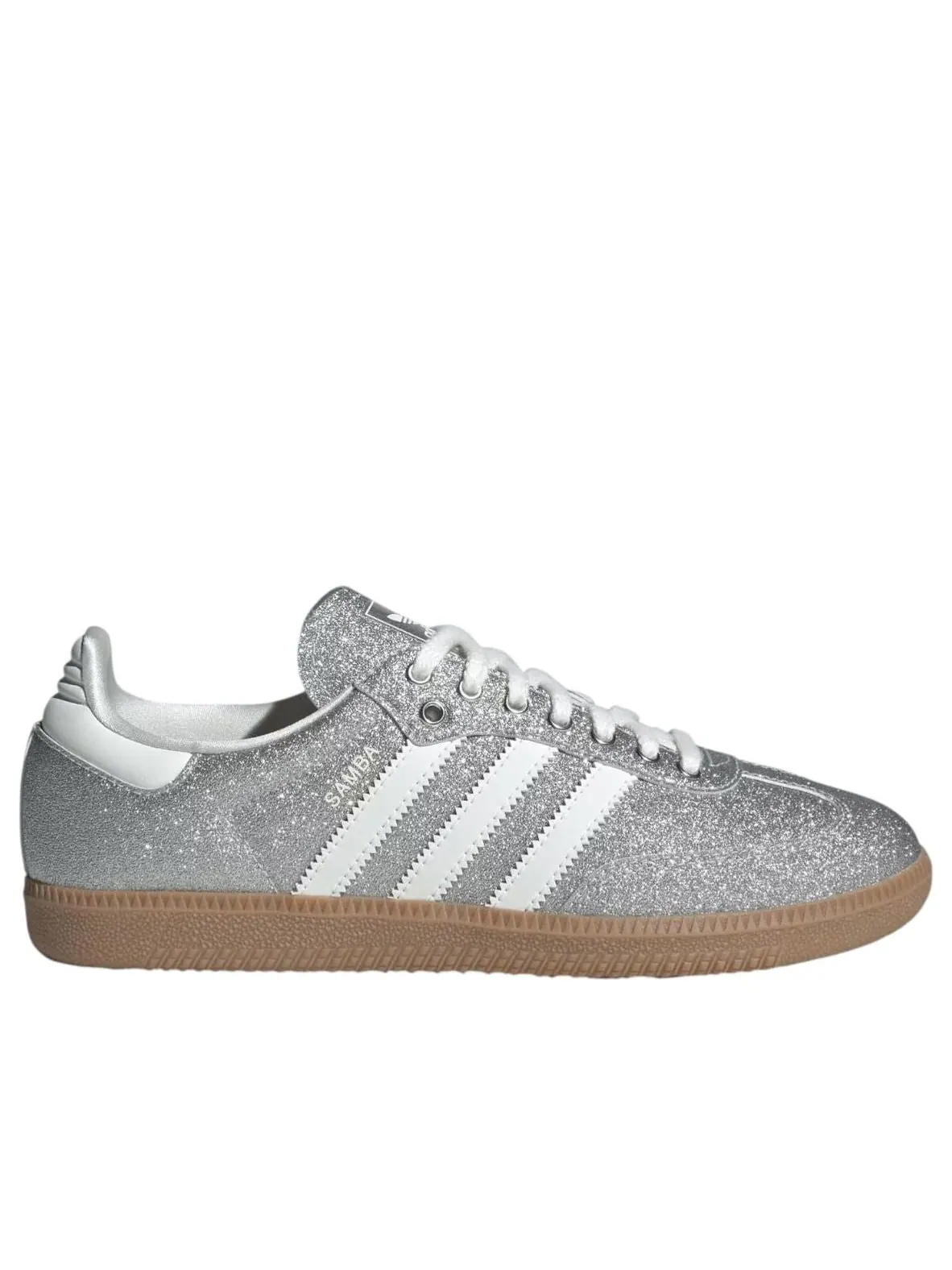 Кроссовки (WMNS) adidas Samba OG 'Silver Metallic' — изображение 2 из 6, серебряный
