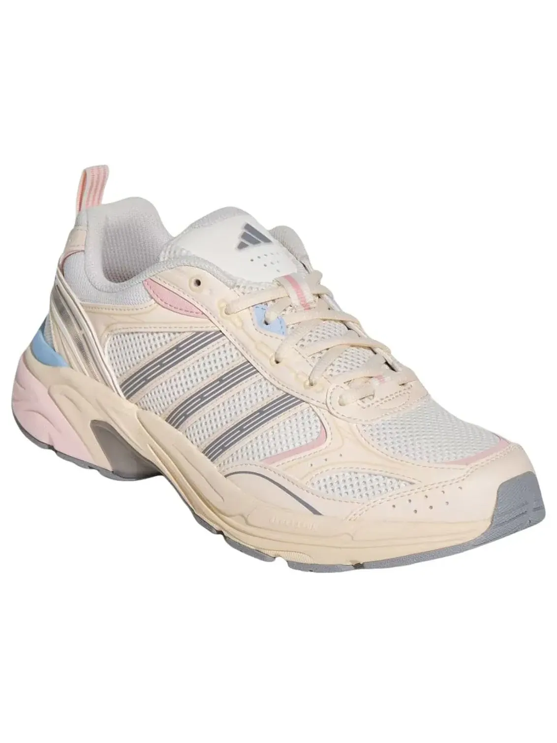 Кроссовки (WMNS) Adidas Neon Flux 'White Grey Sandy Pink' — изображение 2 из 5, розовый