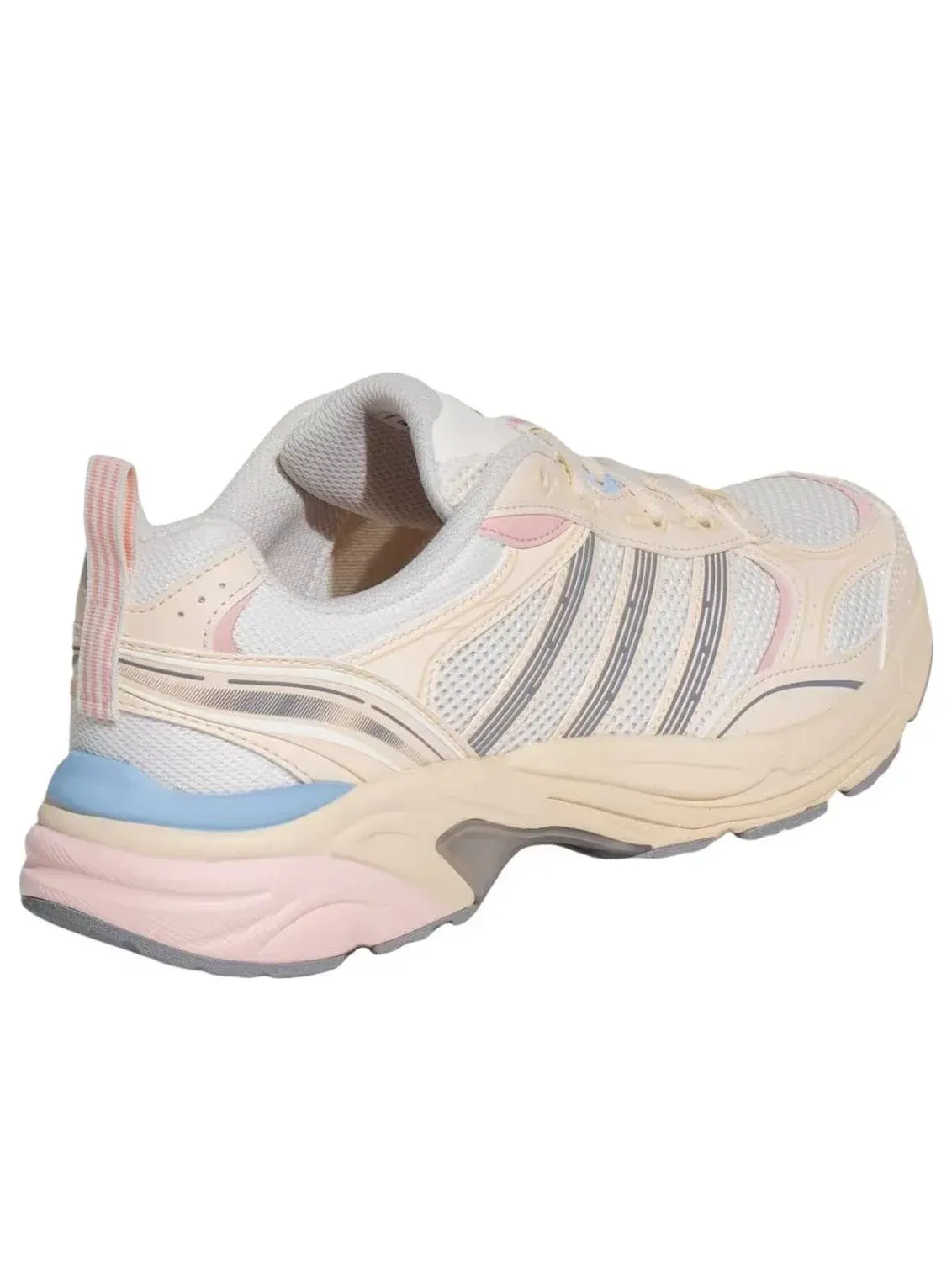Кроссовки (WMNS) Adidas Neon Flux 'White Grey Sandy Pink' — изображение 3 из 5, розовый