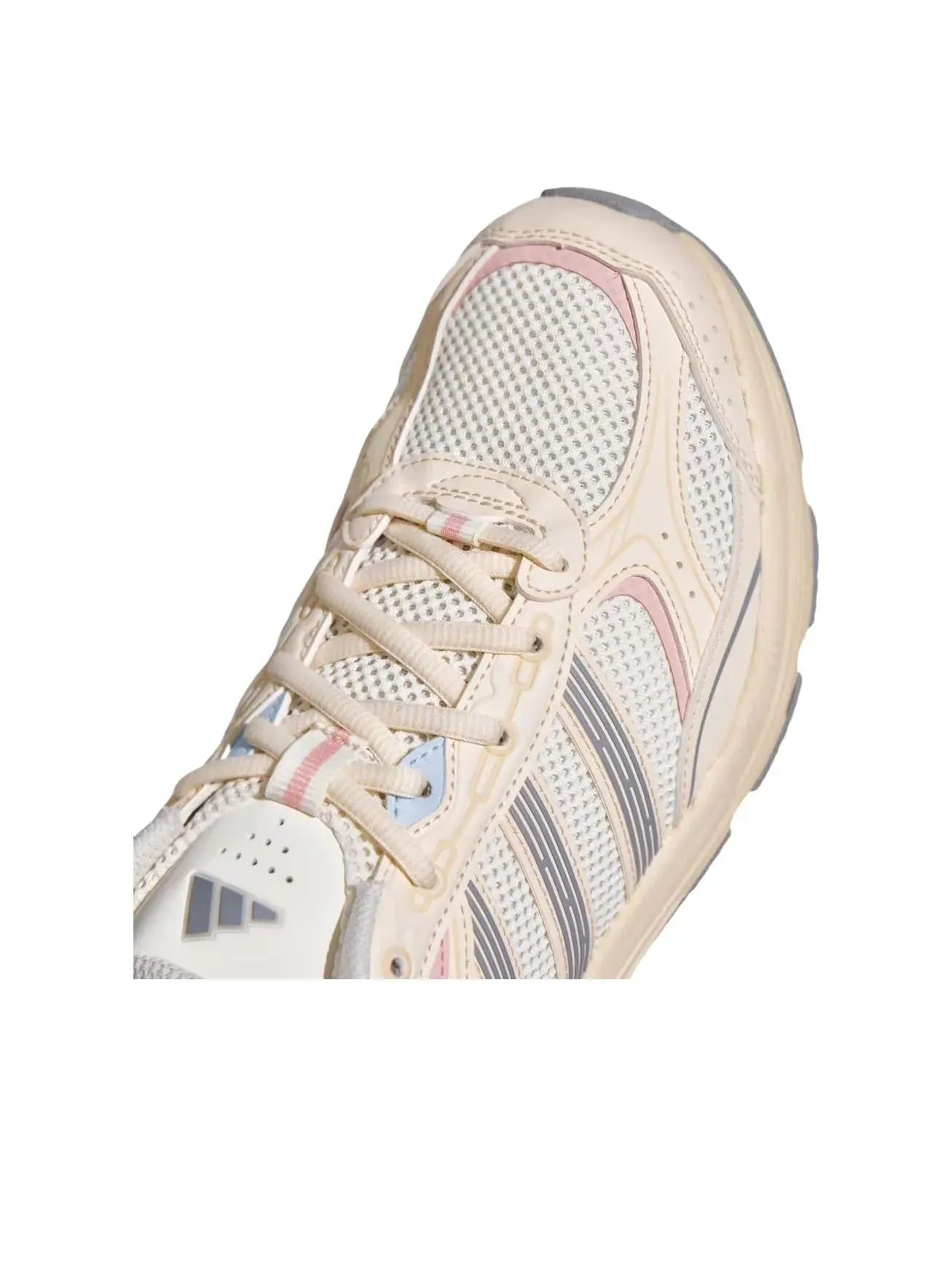 Кроссовки (WMNS) Adidas Neon Flux 'White Grey Sandy Pink' — изображение 4 из 5, розовый