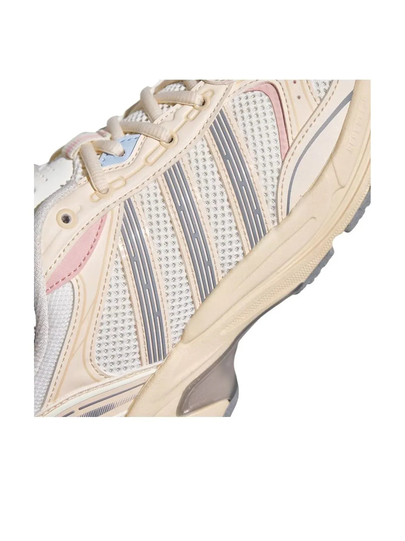 Кроссовки (WMNS) Adidas Neon Flux 'White Grey Sandy Pink' — изображение 5 из 5, розовый