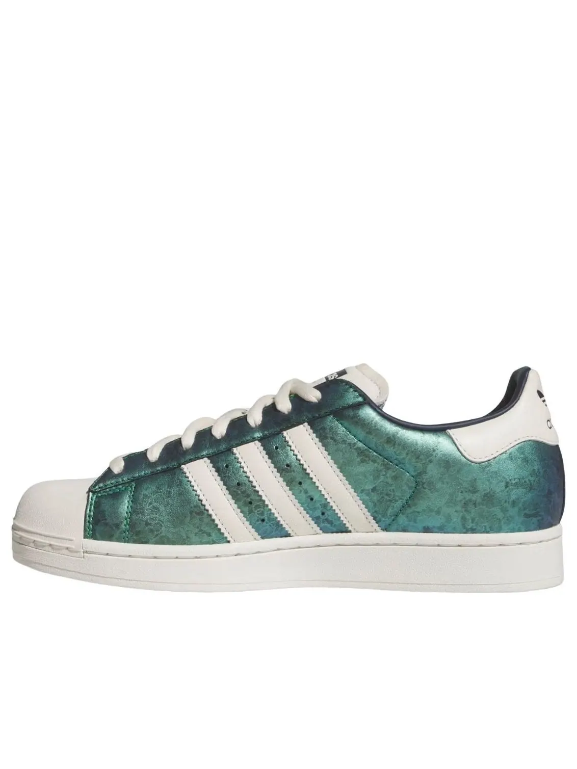 Adidas x Anthony Edwards Superstar II 'Green Silver' — изображение 1 из 6, зеленый/серебристый
