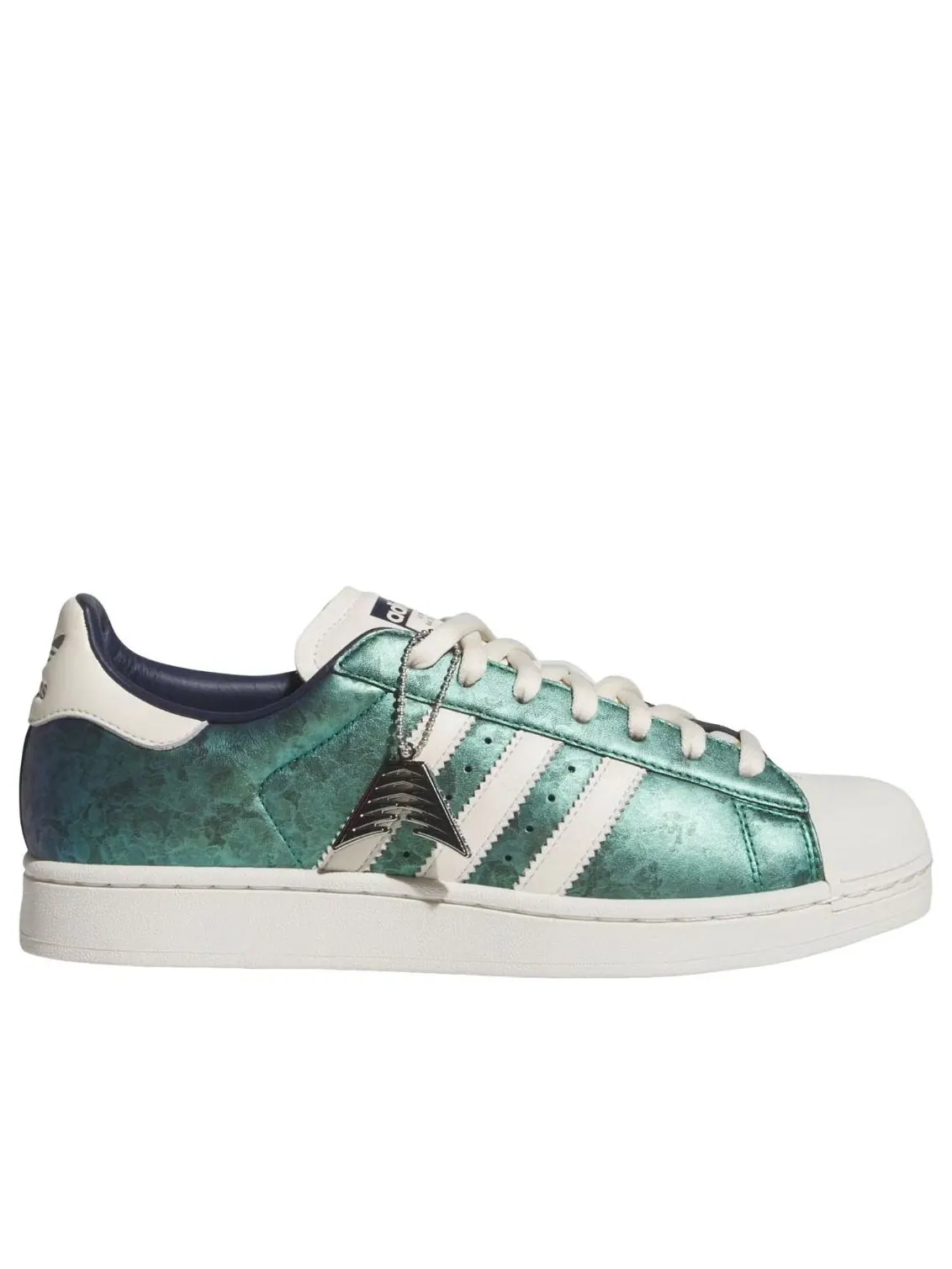 Adidas x Anthony Edwards Superstar II 'Green Silver' — изображение 2 из 6, зеленый/серебристый