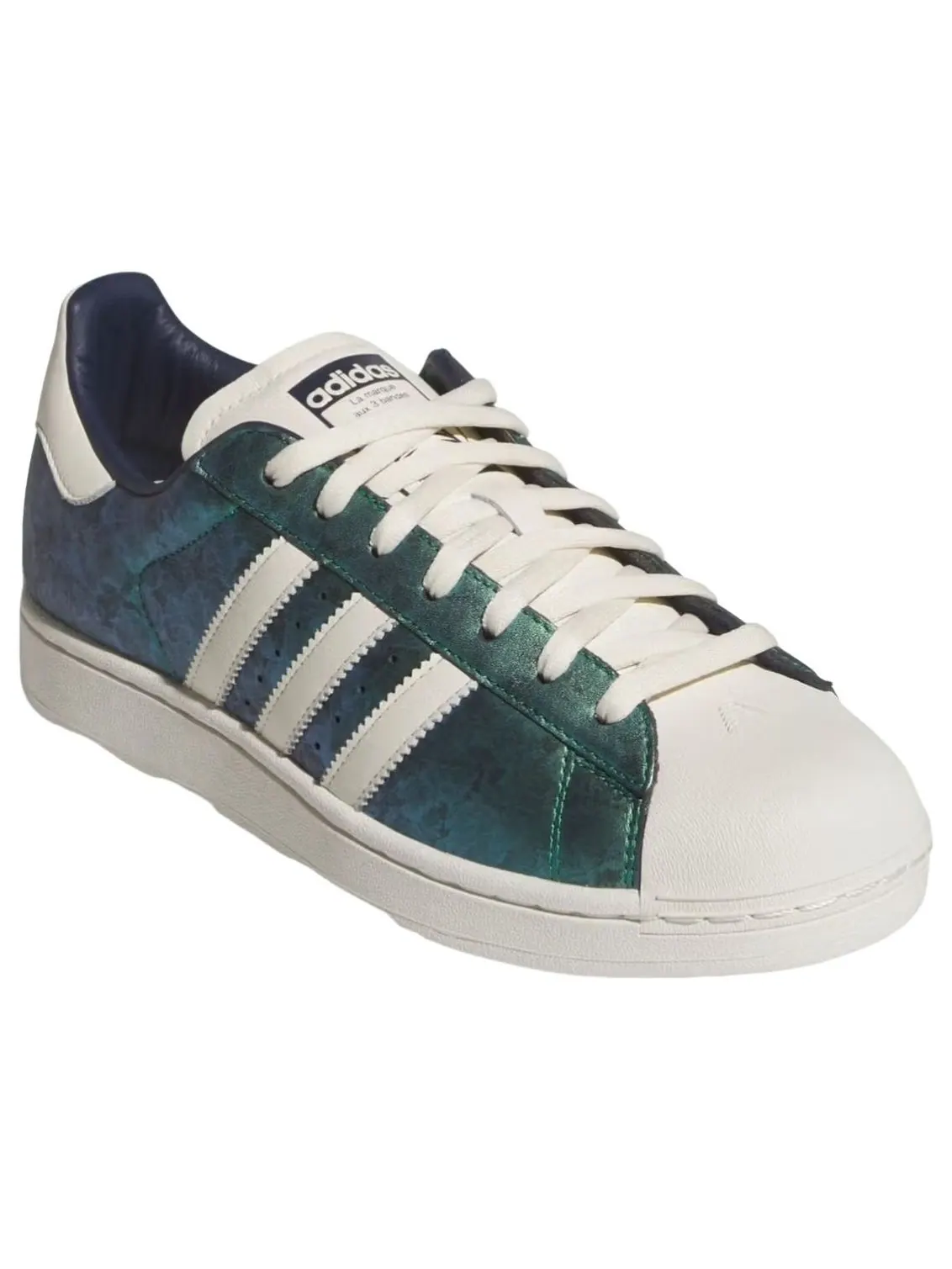 Adidas x Anthony Edwards Superstar II 'Green Silver' — изображение 3 из 6, зеленый/серебристый