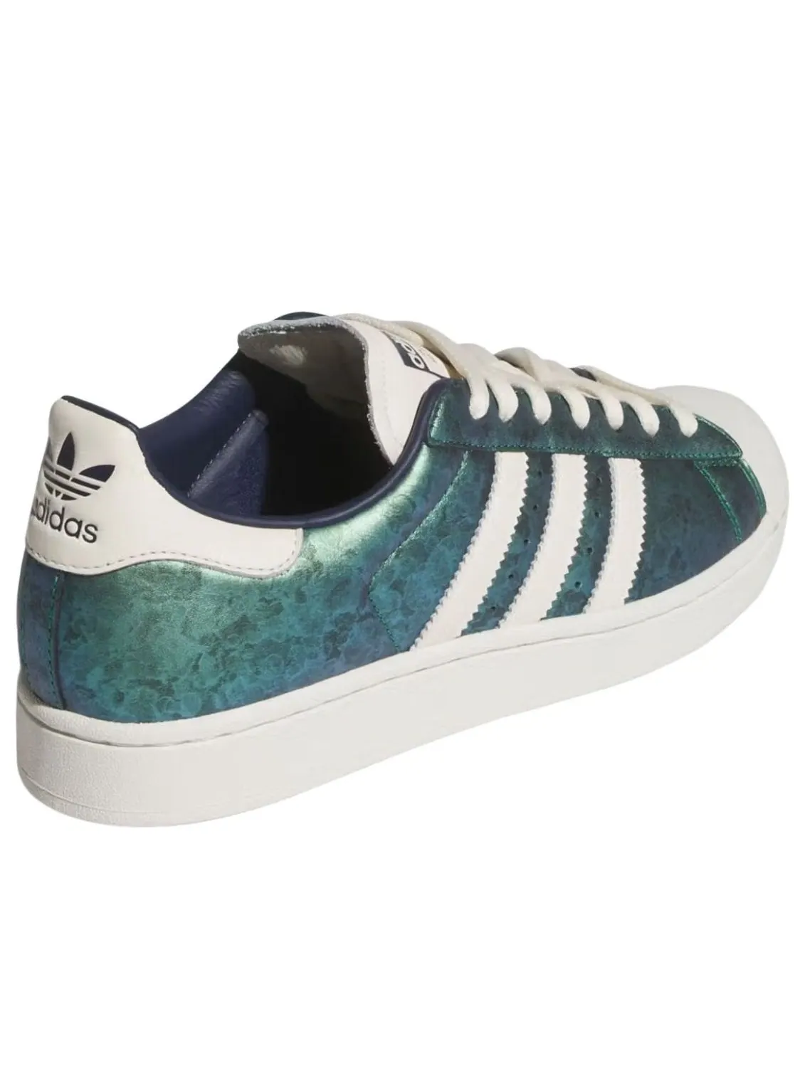 Adidas x Anthony Edwards Superstar II 'Green Silver' — изображение 4 из 6, зеленый/серебристый