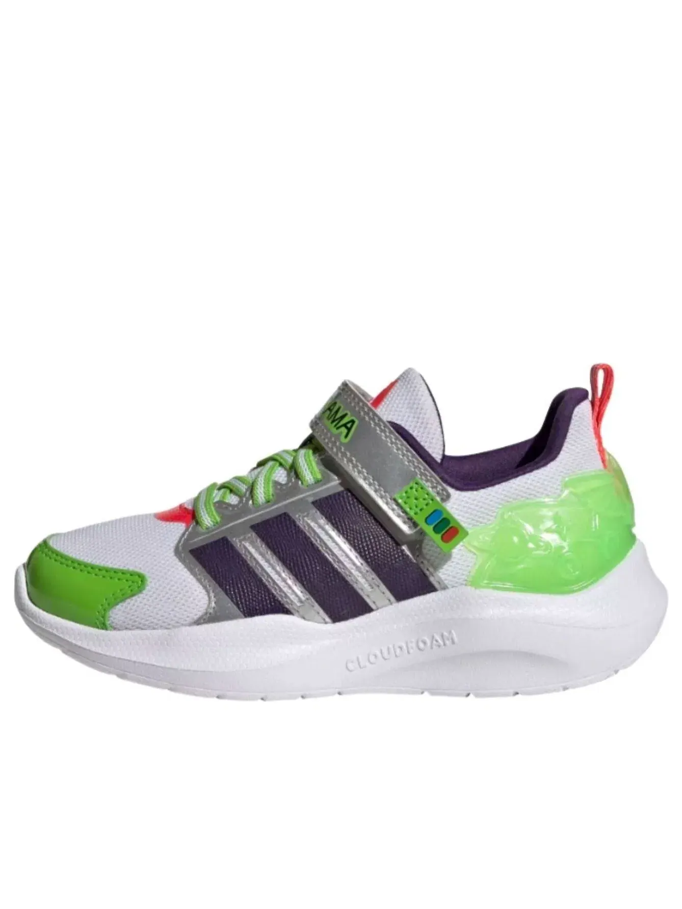 Детские кроссовки с липучкой Lightorama Adidas — изображение 1 из 6, белый