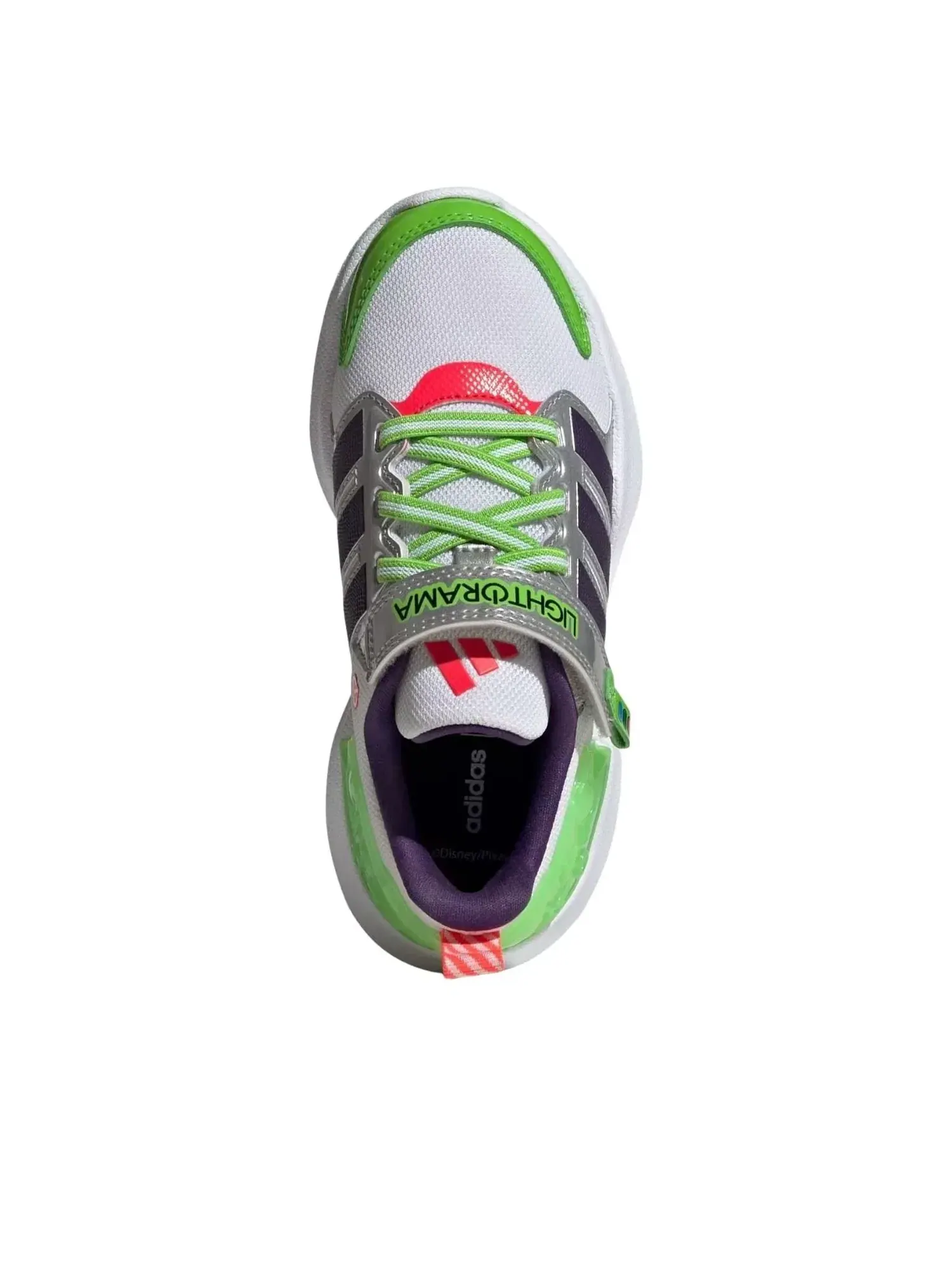 Детские кроссовки с липучкой Lightorama Adidas — изображение 2 из 6, белый