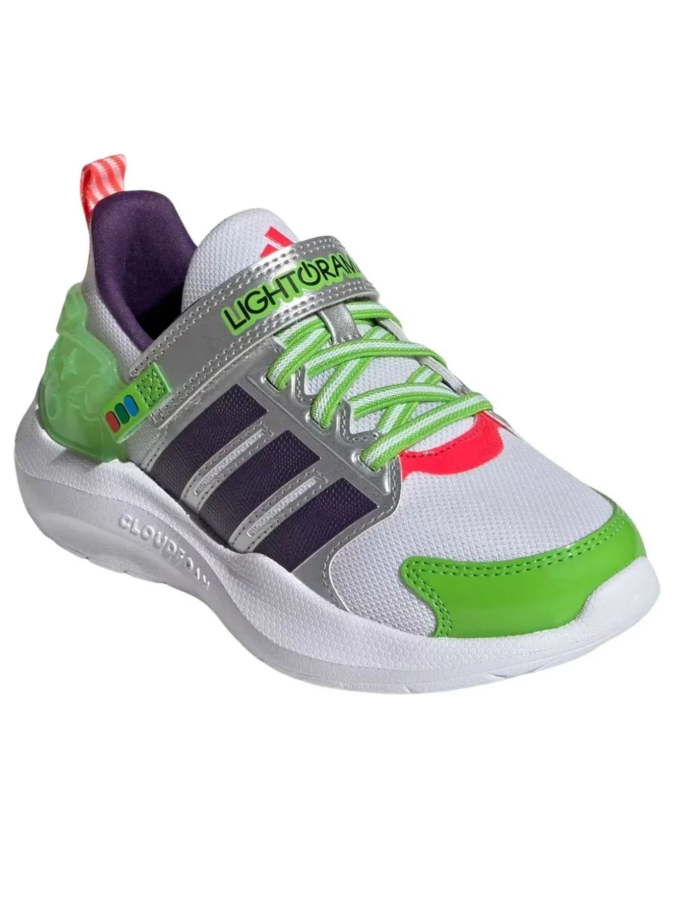 Детские кроссовки с липучкой Lightorama Adidas — изображение 4 из 6, белый