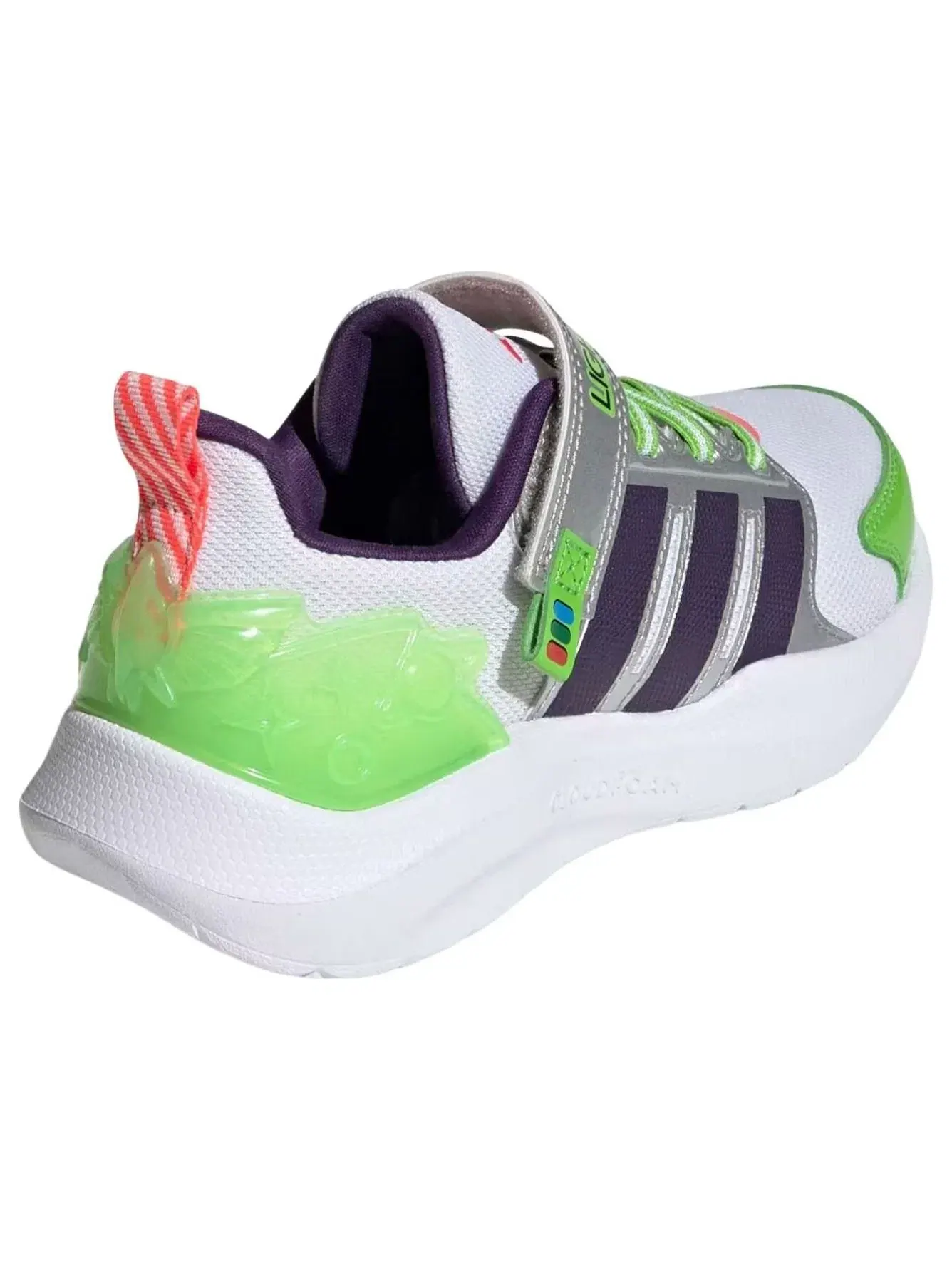 Детские кроссовки с липучкой Lightorama Adidas — изображение 5 из 6, белый