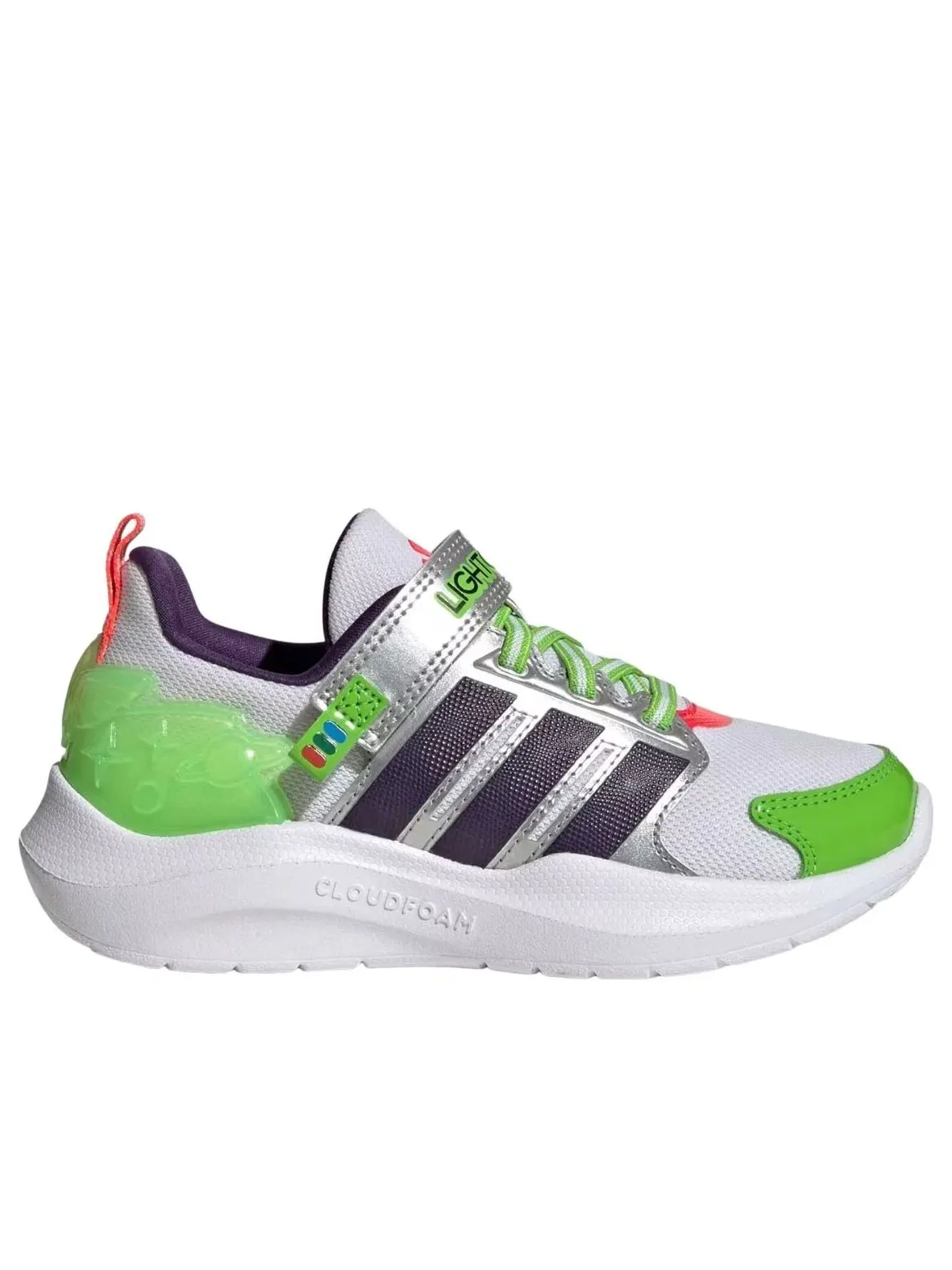 Детские кроссовки с липучкой Lightorama Adidas — изображение 6 из 6, белый