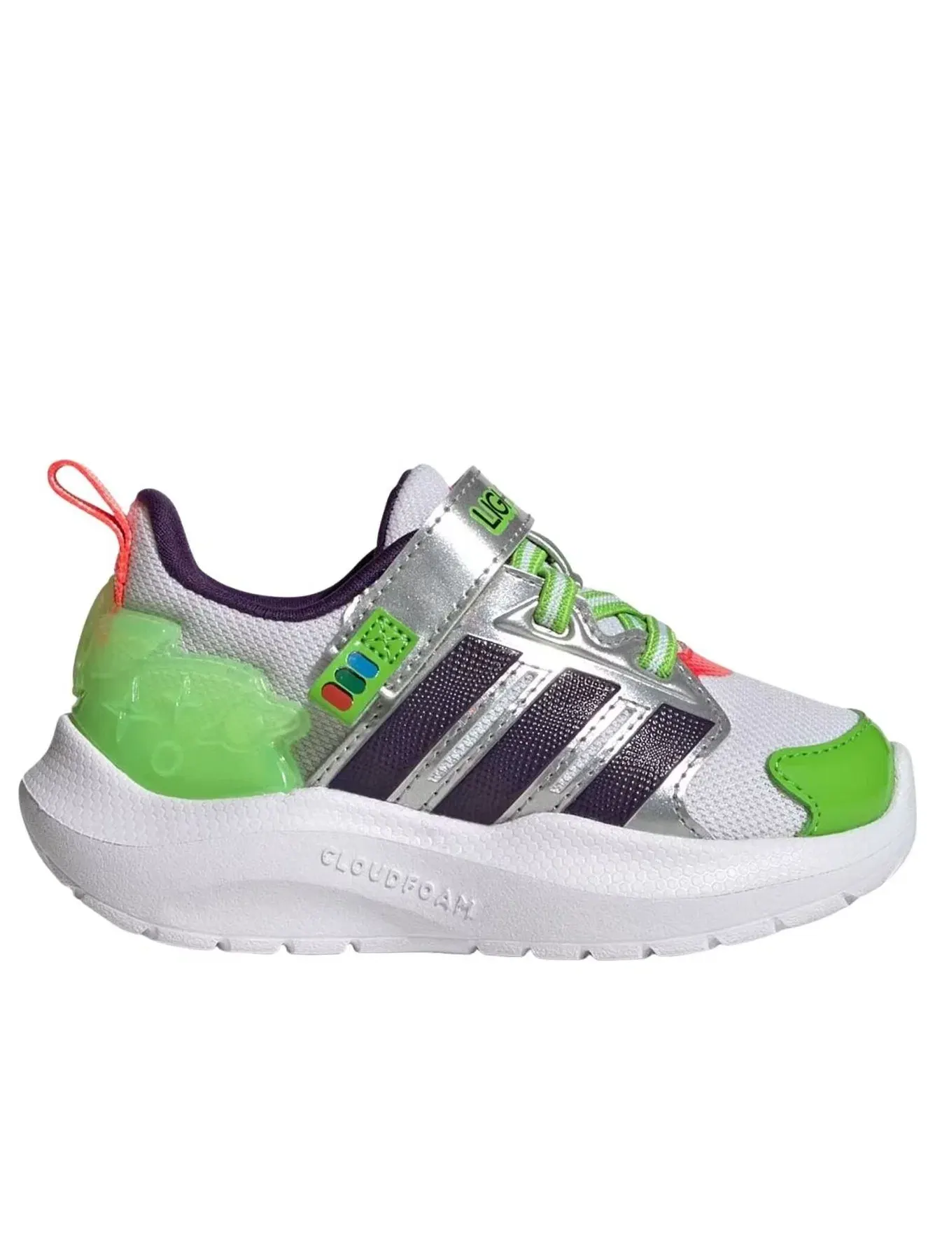 Детские кроссовки для малышей с принтом Lightorama Adidas — изображение 6 из 6, зеленый
