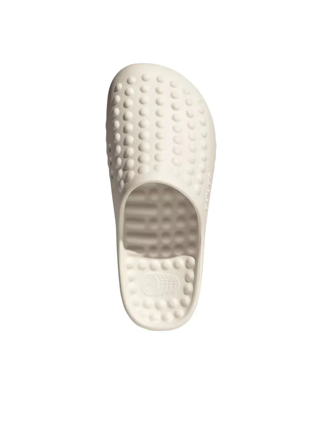 Мужские шлепанцы с закрытым носком Adissage Off White Adidas — изображение 2 из 5, белый