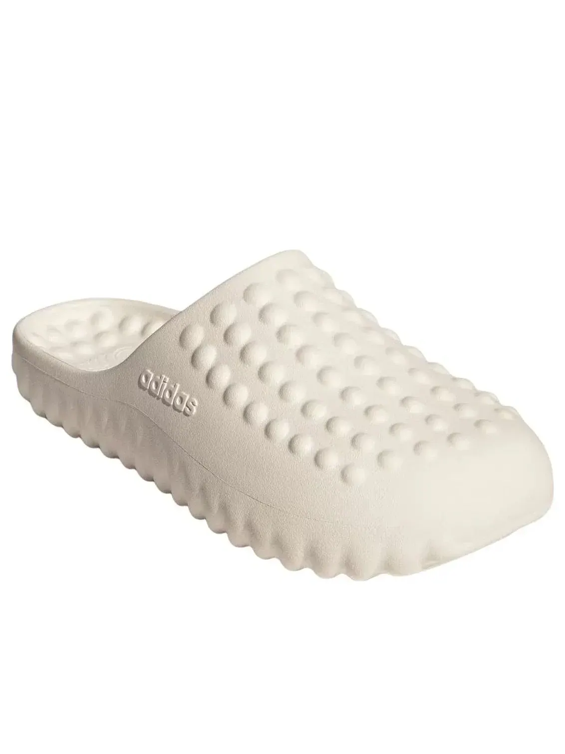 Мужские шлепанцы с закрытым носком Adissage Off White Adidas — изображение 4 из 5, белый