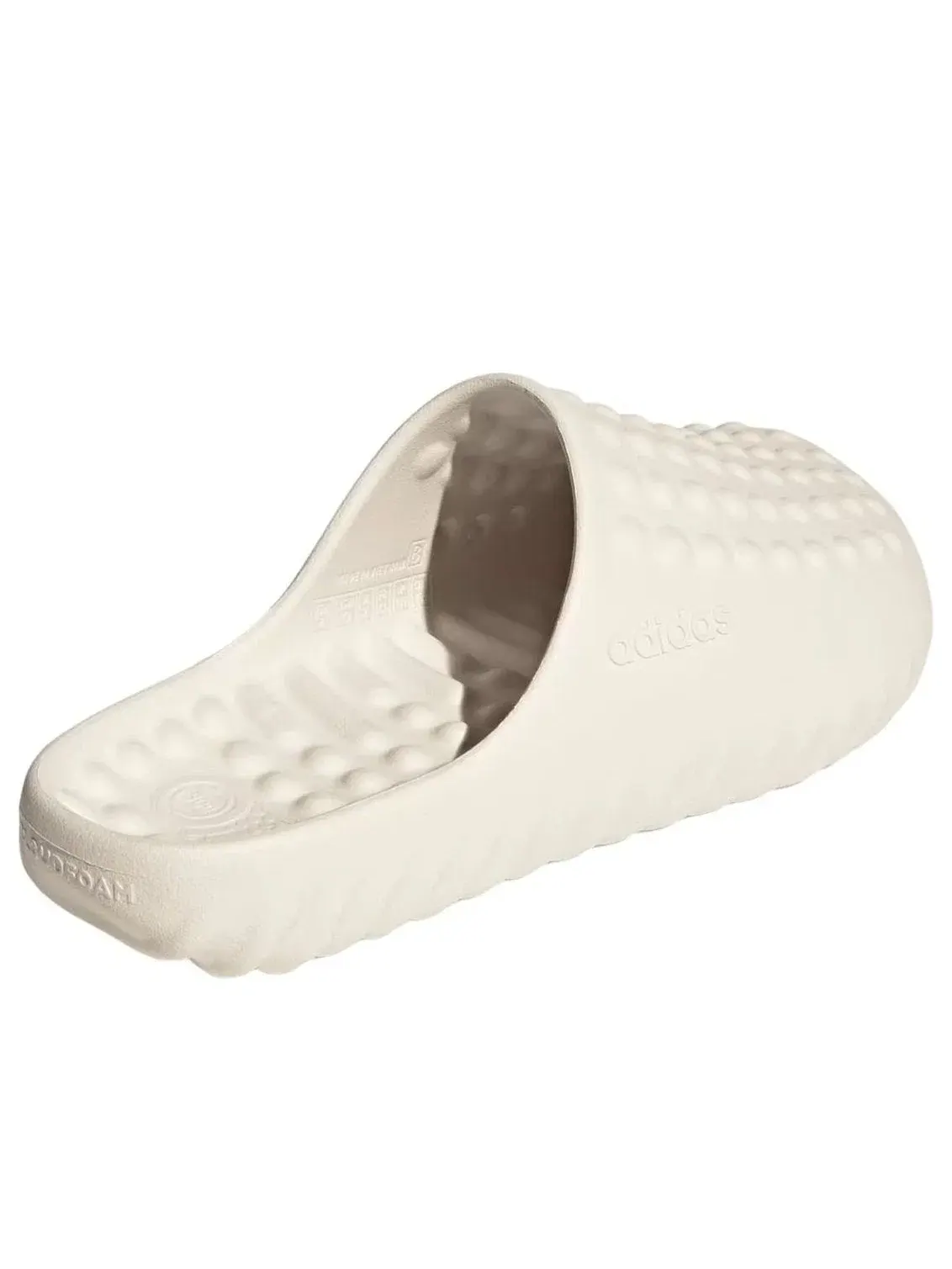 Мужские шлепанцы с закрытым носком Adissage Off White Adidas — изображение 5 из 5, белый