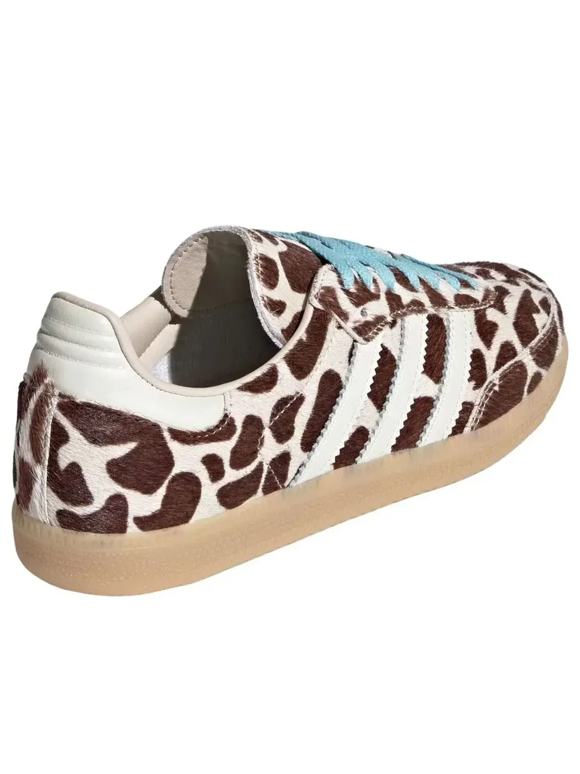 Кроссовки Adidas Samba OG «Giraffe Print Crystal Linen Gum» KI6669 — изображение 5 из 5, коричневый