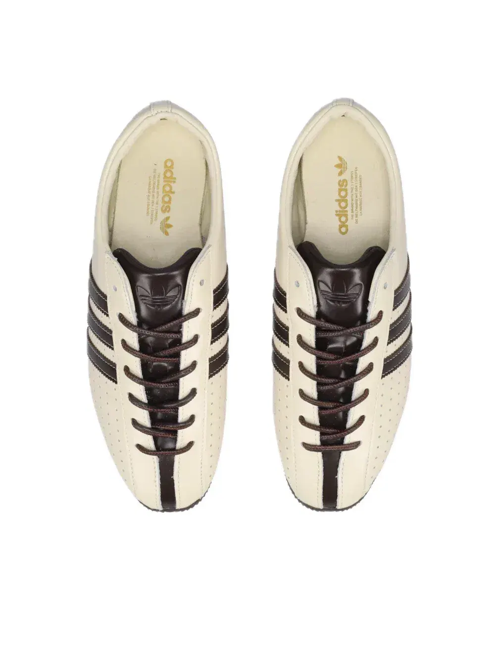 Женские кроссовки с кожаным верхом Adidas Japan Lux — изображение 3 из 5, бежевый