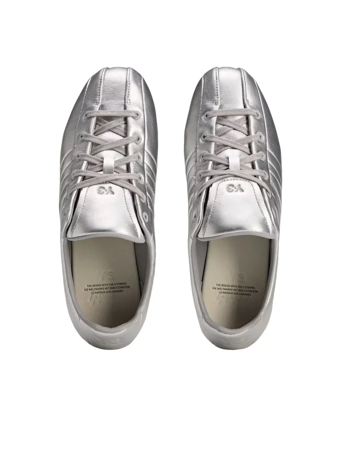 Кроссовки Adidas Y-3 Field 'Silver Metallic' KI7112 — изображение 2 из 5, серебряный