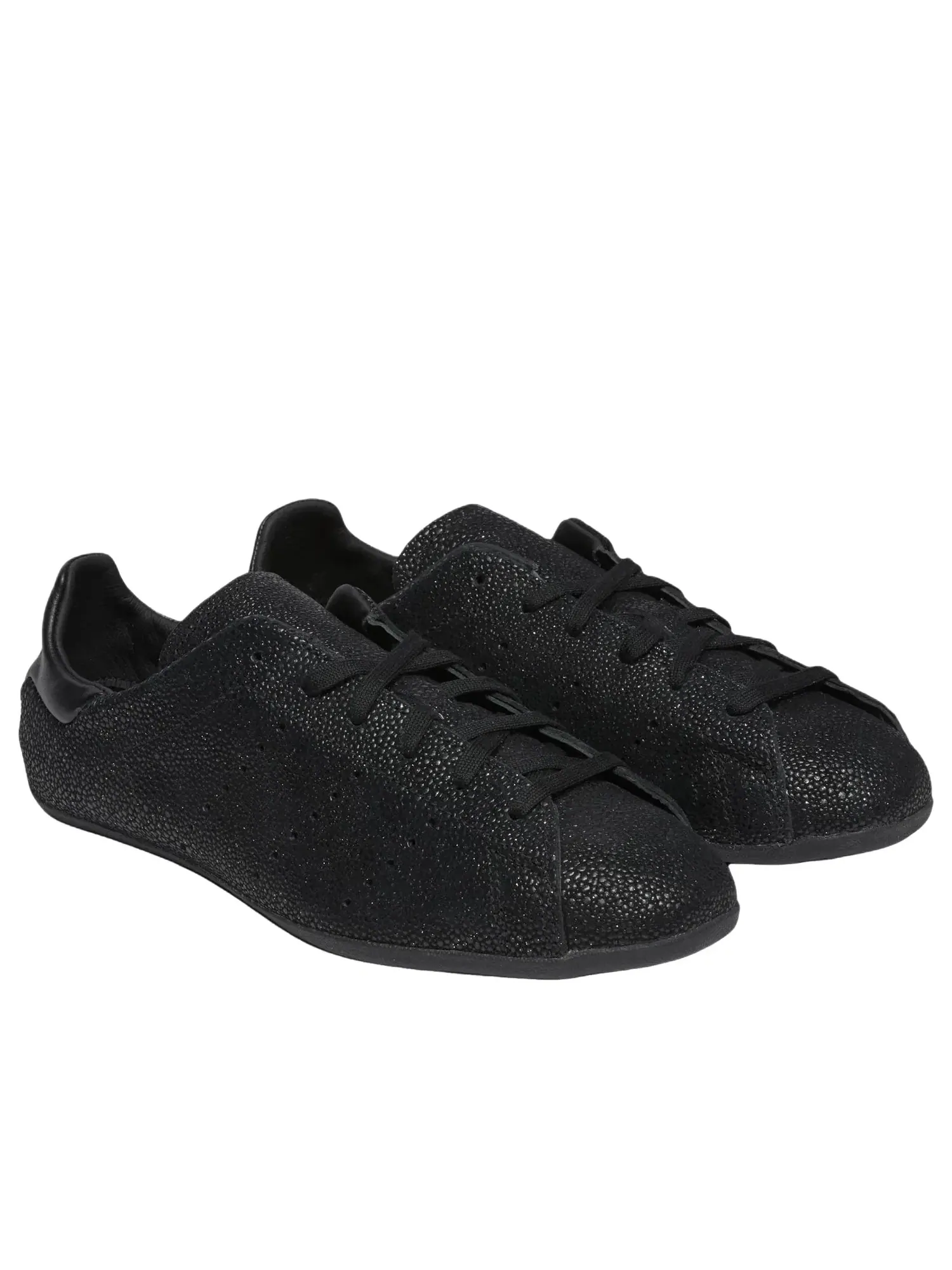 Женские кроссовки с низким верхом Stan Smith Black Gray Four Adidas — изображение 2 из 4, черный