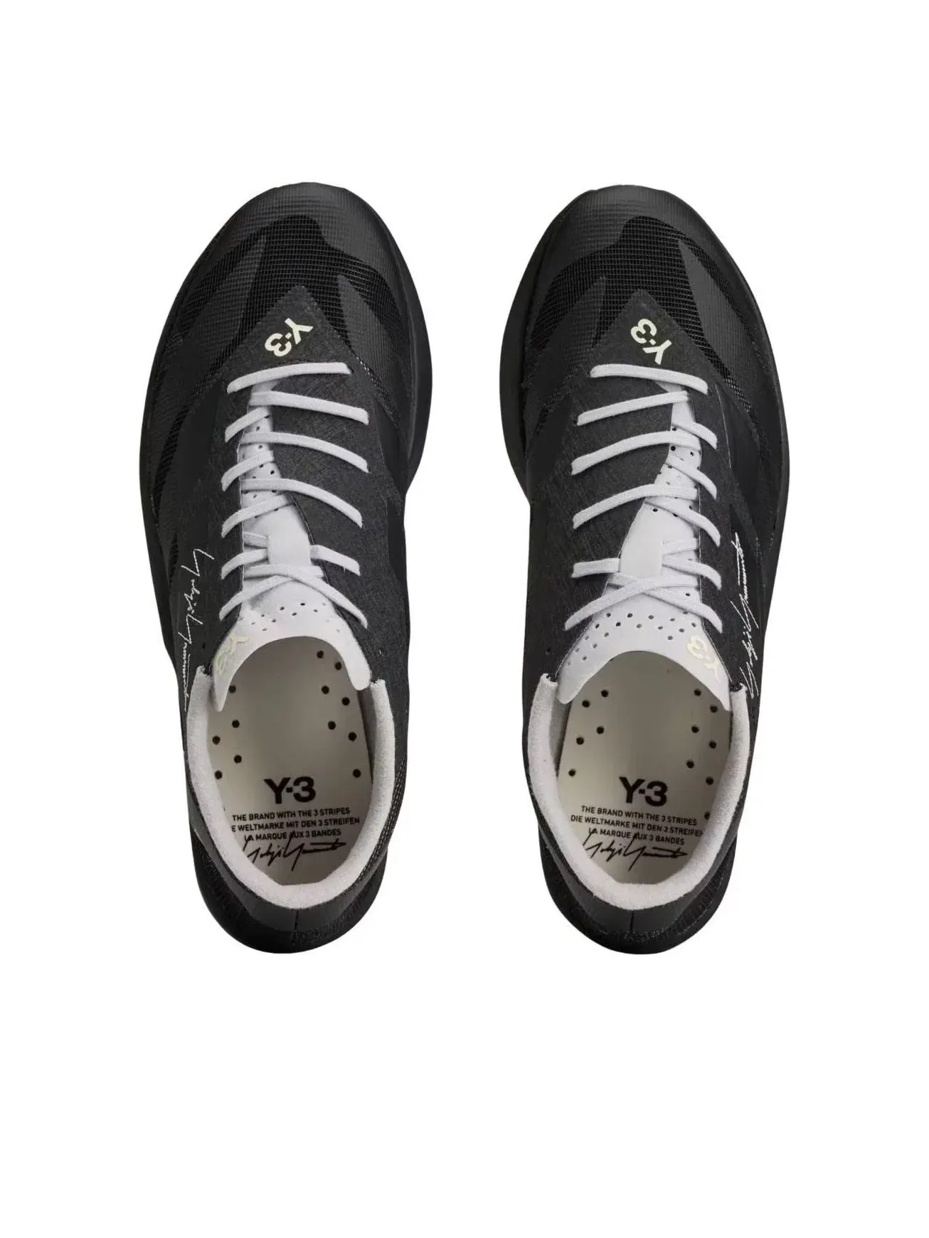 Мужские кроссовки с шнуровкой Y-3 Adizero RCG Adidas — изображение 2 из 5, черный