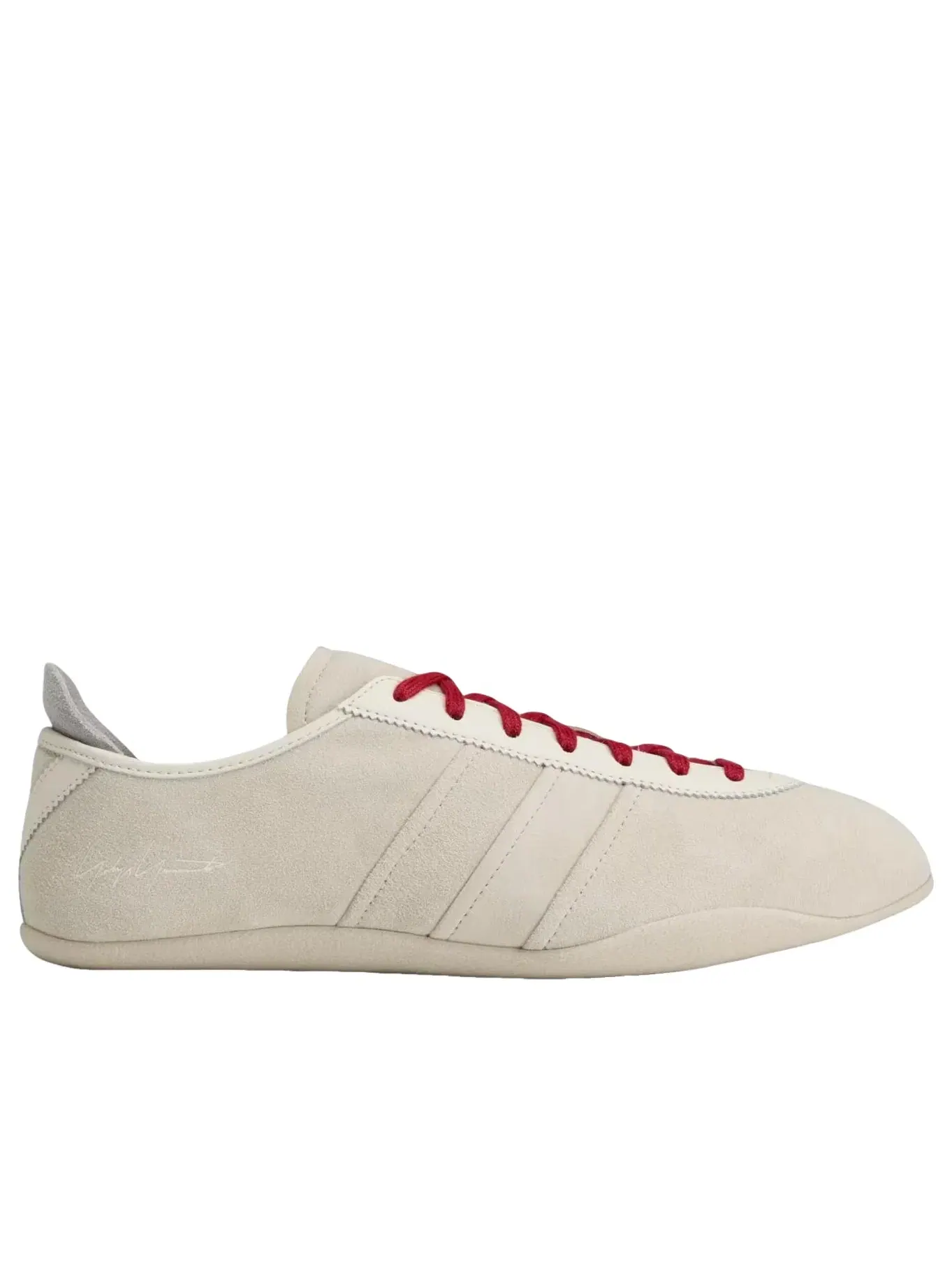 Мужские кроссовки на шнуровке с замшевым верхом Y-3 Tokyo Adidas — изображение 2 из 4, белый