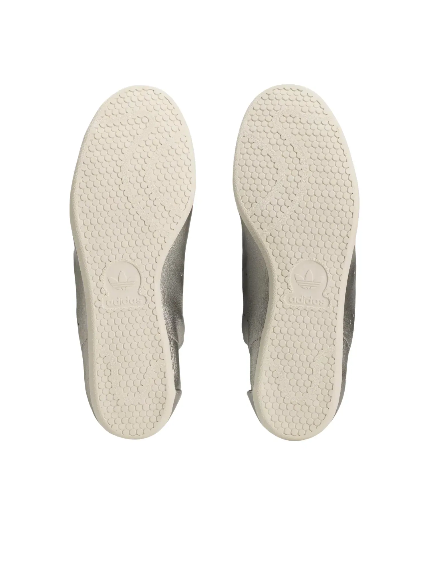 Мужские кроссовки с кожаным верхом Y-3 Stan Smith Silver Metallic Off White Adidas — изображение 4 из 4, серебряный