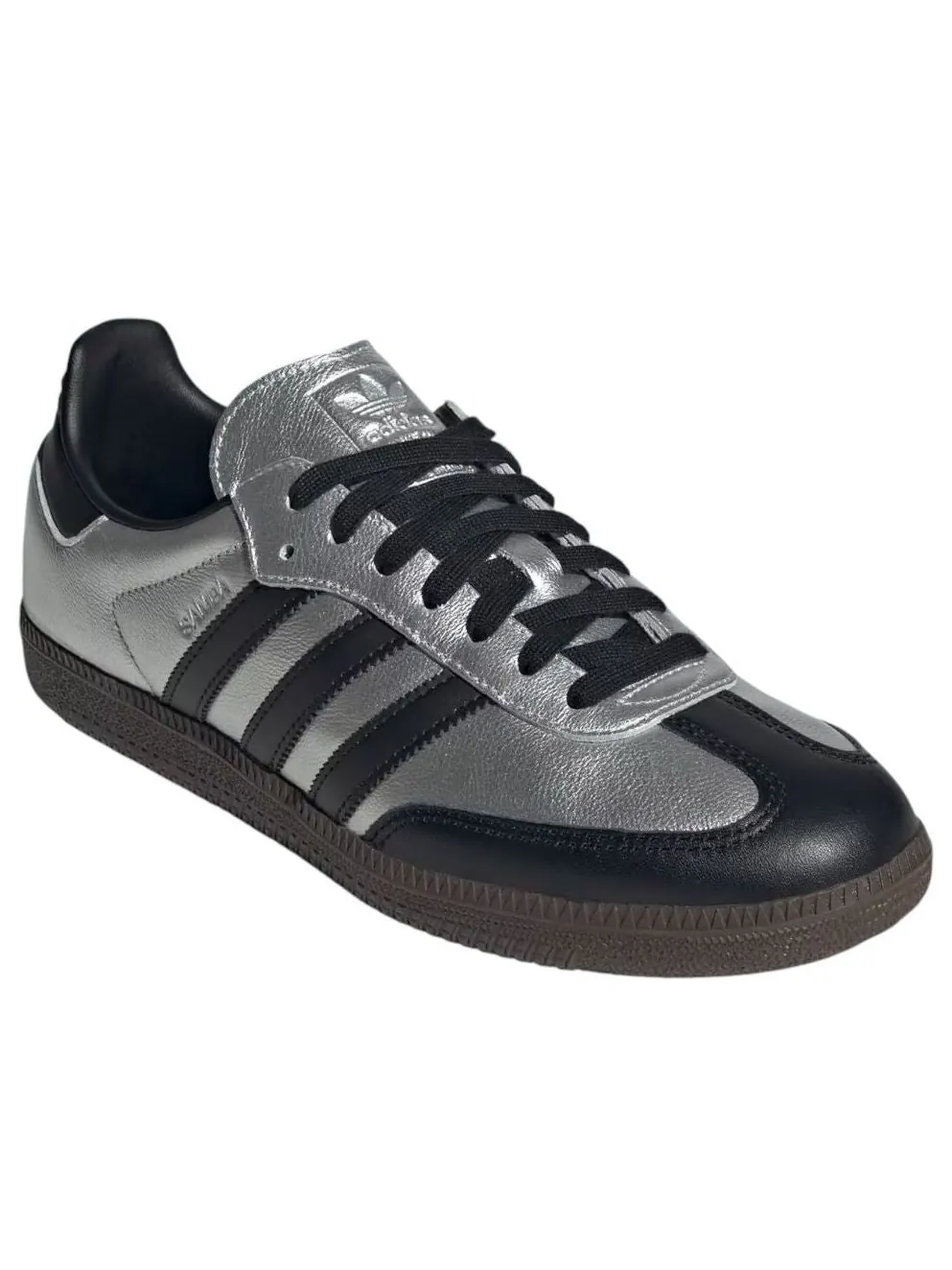 Кроссовки adidas Samba OG 'Silver Metallic Black' — изображение 4 из 5, серебряный