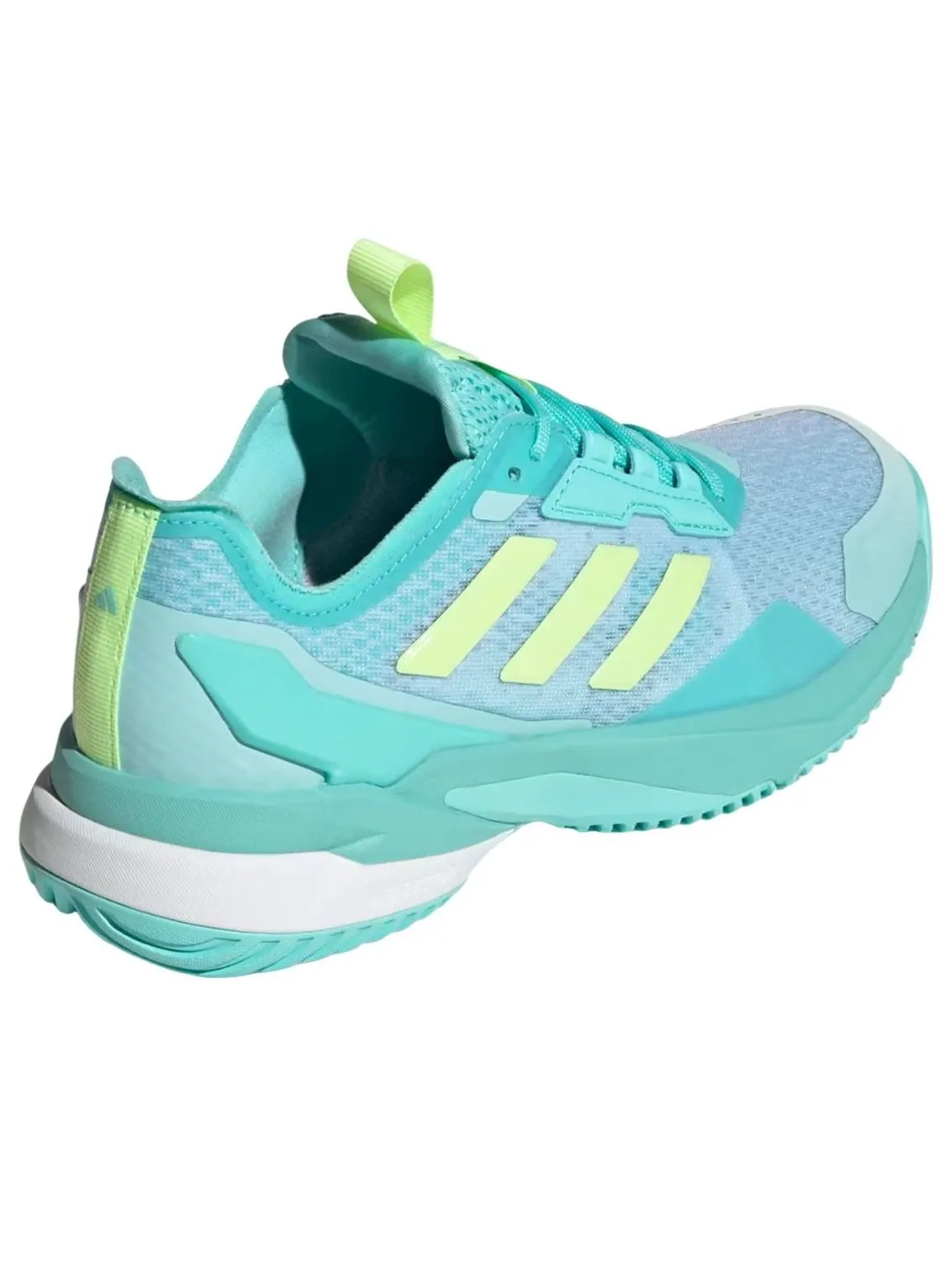 (WMNS) Adidas Crazyflight 6 Indoor 'Flash Aqua Hi Res Yellow' — изображение 4 из 5, голубой/желтый/белый