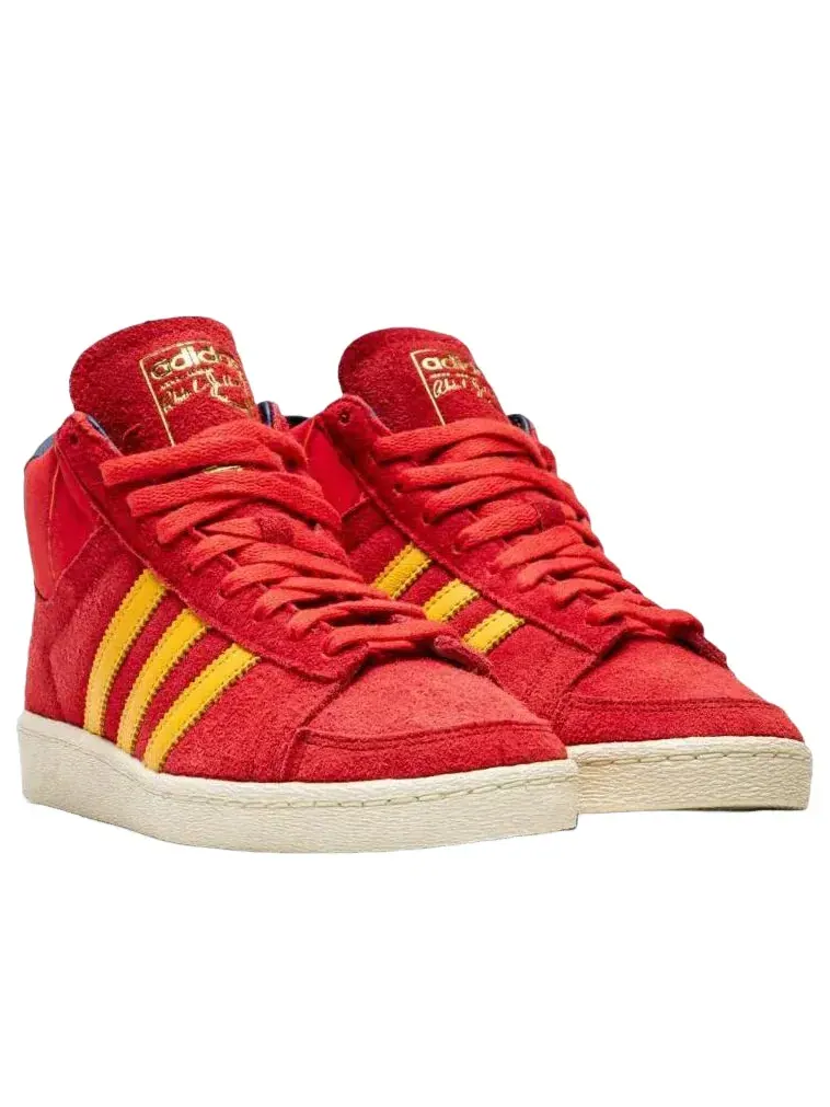 Кроссовки Adidas Jabbar Hi 'Power Red Crew Yellow' KI8573 — изображение 2 из 5, красный