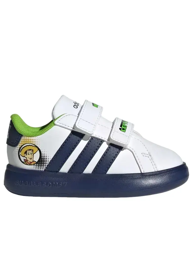 Детские кроссовки для малышей с принтом Toy Story Grand Court Adidas — изображение 2 из 5, белый