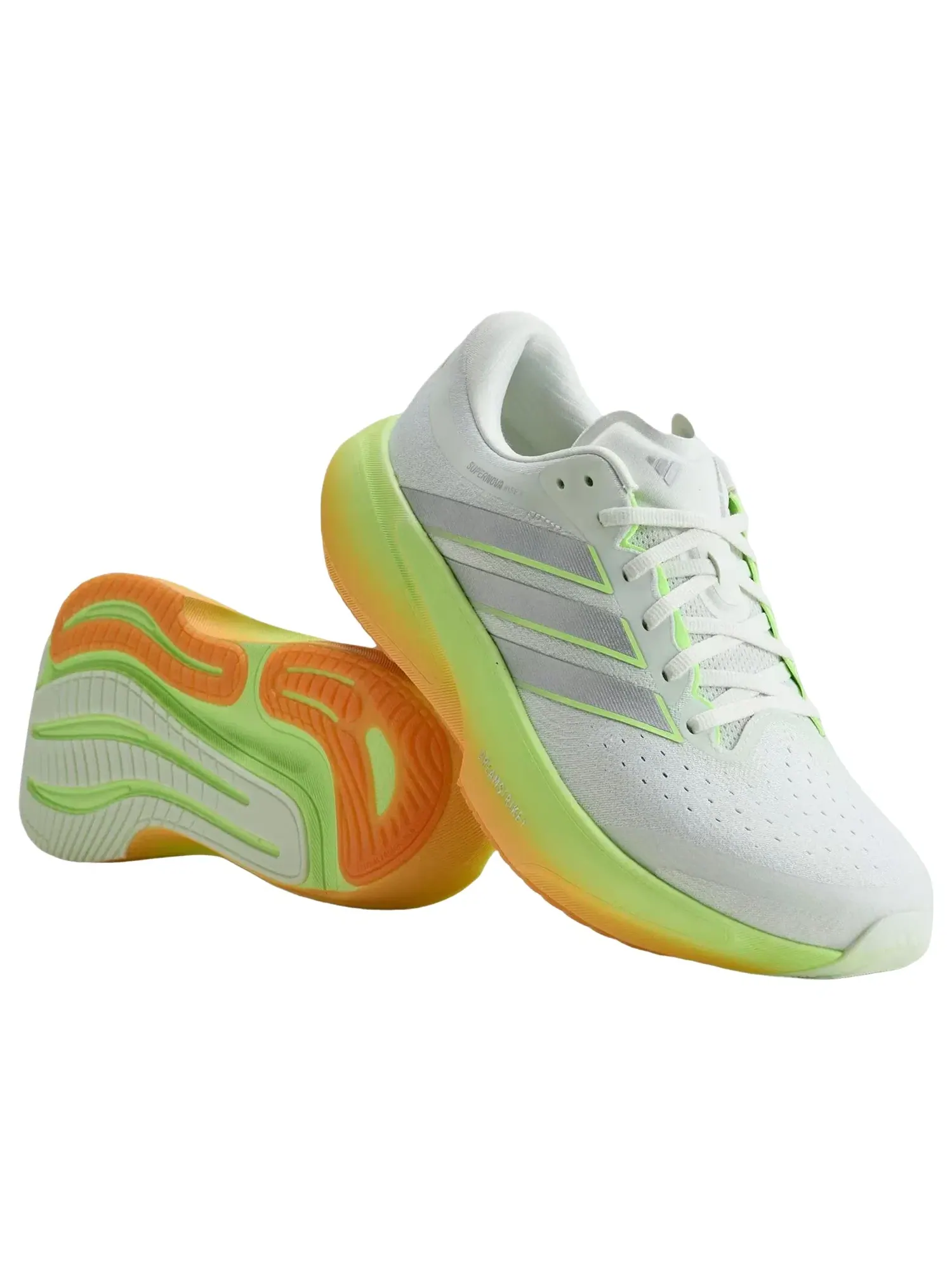 Мужские кроссовки для бега с шнуровкой Supernova Rise 3 Adidas — изображение 3 из 3, серебряный