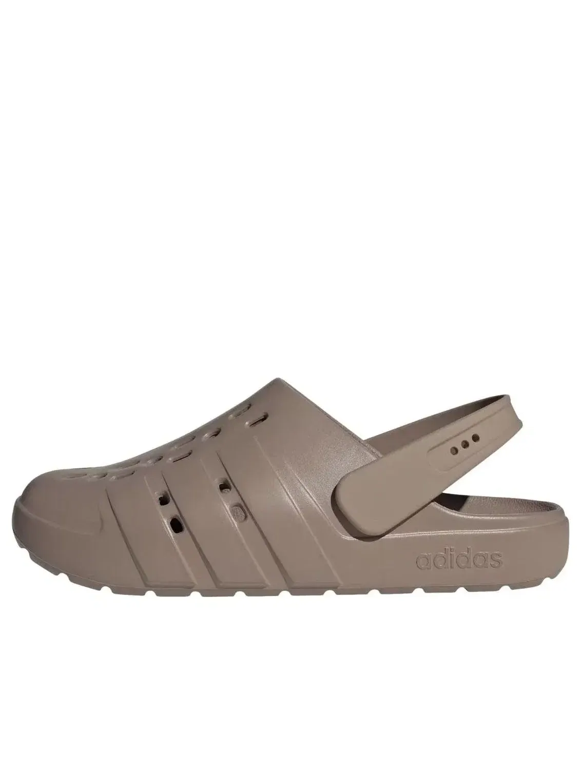 Мужские сандалии-шлепанцы с закрытым носком Adidas Adilette — изображение 1 из 5, коричневый