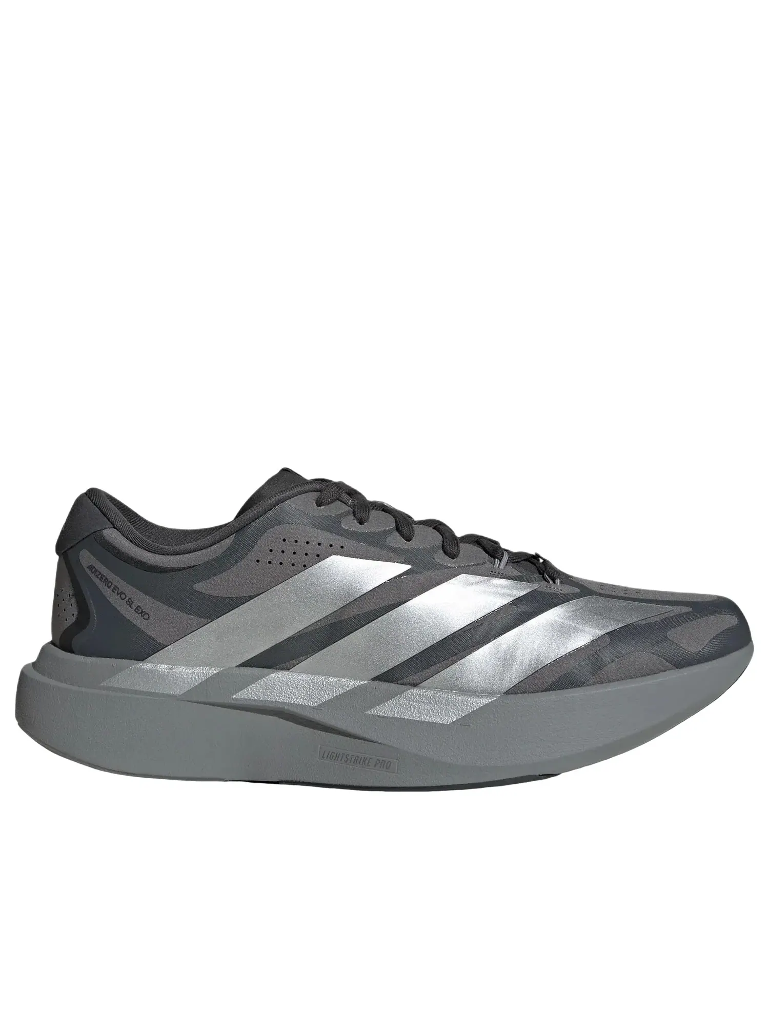 Мужские кроссовки для бега с шнуровкой Adizero Evo SL Exo Adidas — изображение 2 из 6, серый
