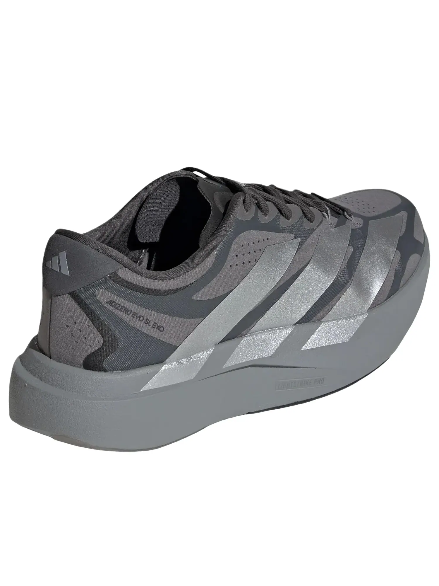 Мужские кроссовки для бега с шнуровкой Adizero Evo SL Exo Adidas — изображение 4 из 6, серый