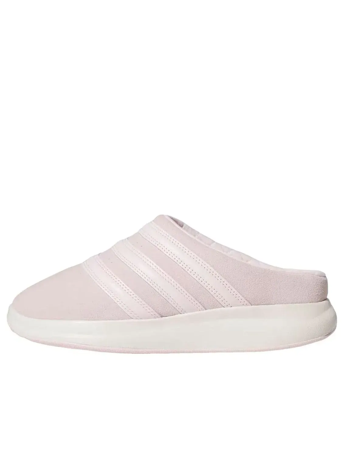 Мужские шлепанцы кожаные с закрытым носком модель Distilled Pink Off White Adidas — изображение 1 из 5, розовый