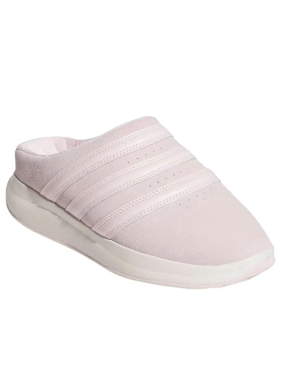 Мужские шлепанцы кожаные с закрытым носком модель Distilled Pink Off White Adidas — изображение 4 из 5, розовый