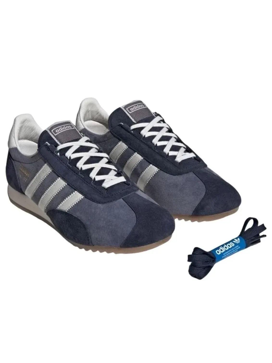 Мужские кроссовки с текстильным верхом SL 72 Adidas — изображение 2 из 5, темно-синий