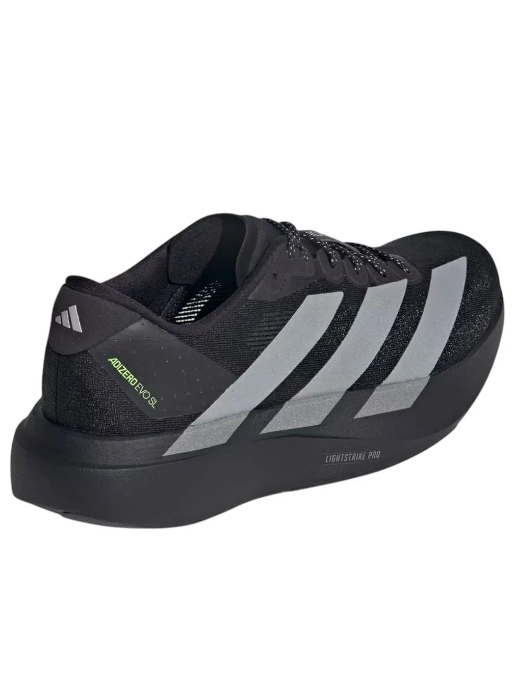 Кроссовки adidas Adizero Evo SL 'Black Silver Metallic Signal Green' — изображение 5 из 5, черный