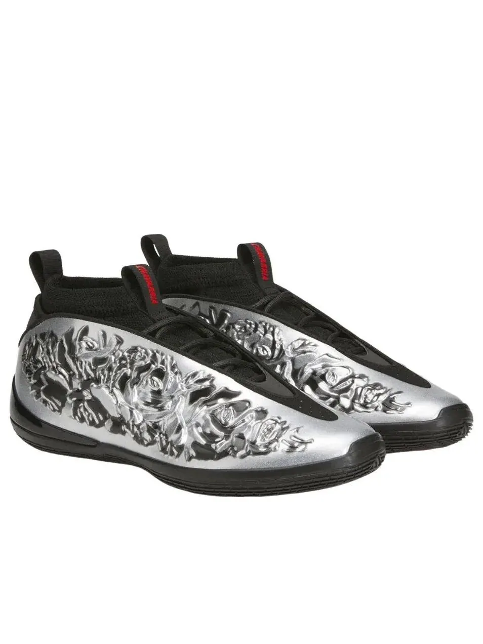 Кроссовки Adidas x Willy Chavarria Harden Vol. 10 'Silver' — изображение 2 из 6, серебряный